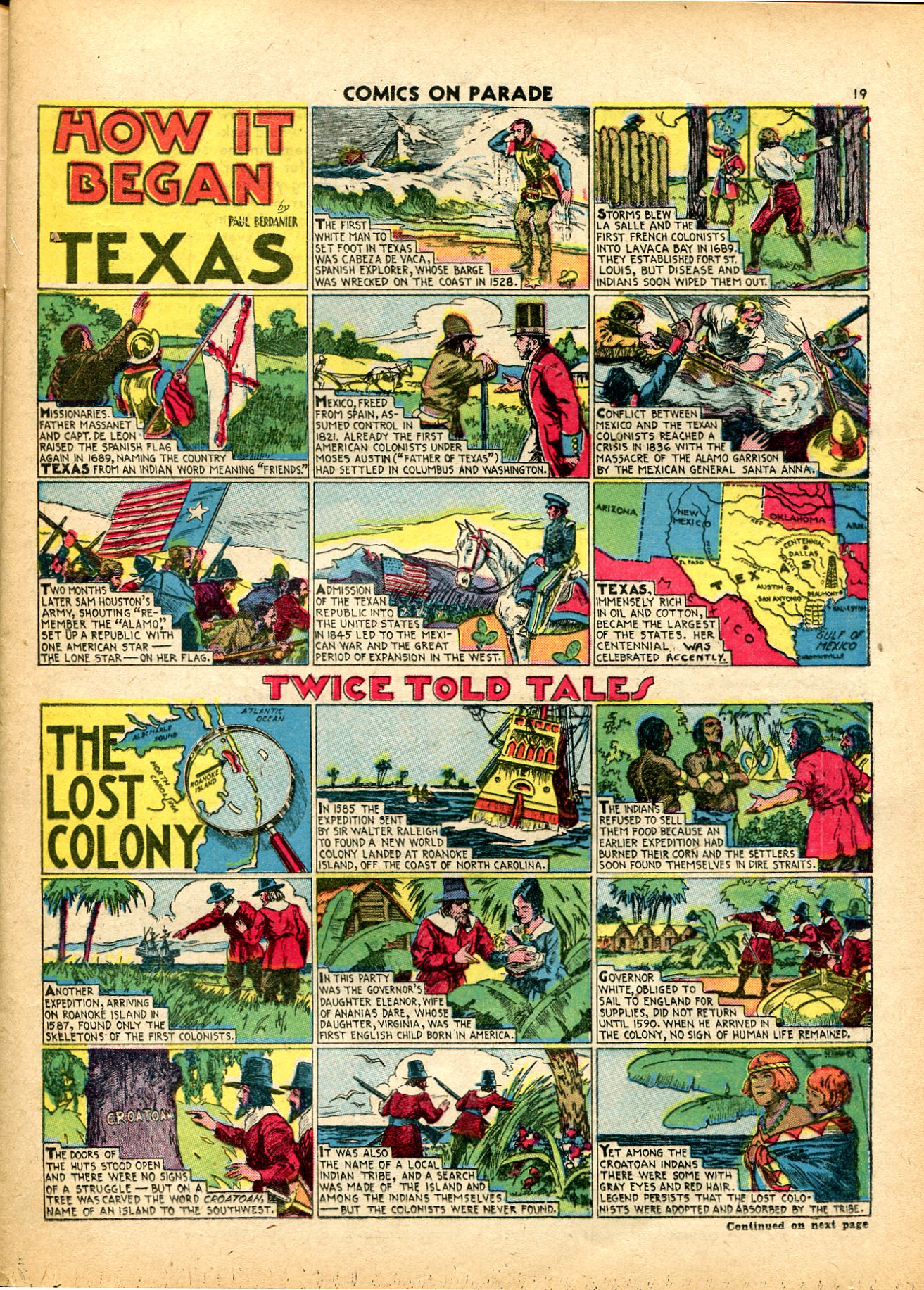 Read online Comics on Parade comic -  Issue #21 - 21