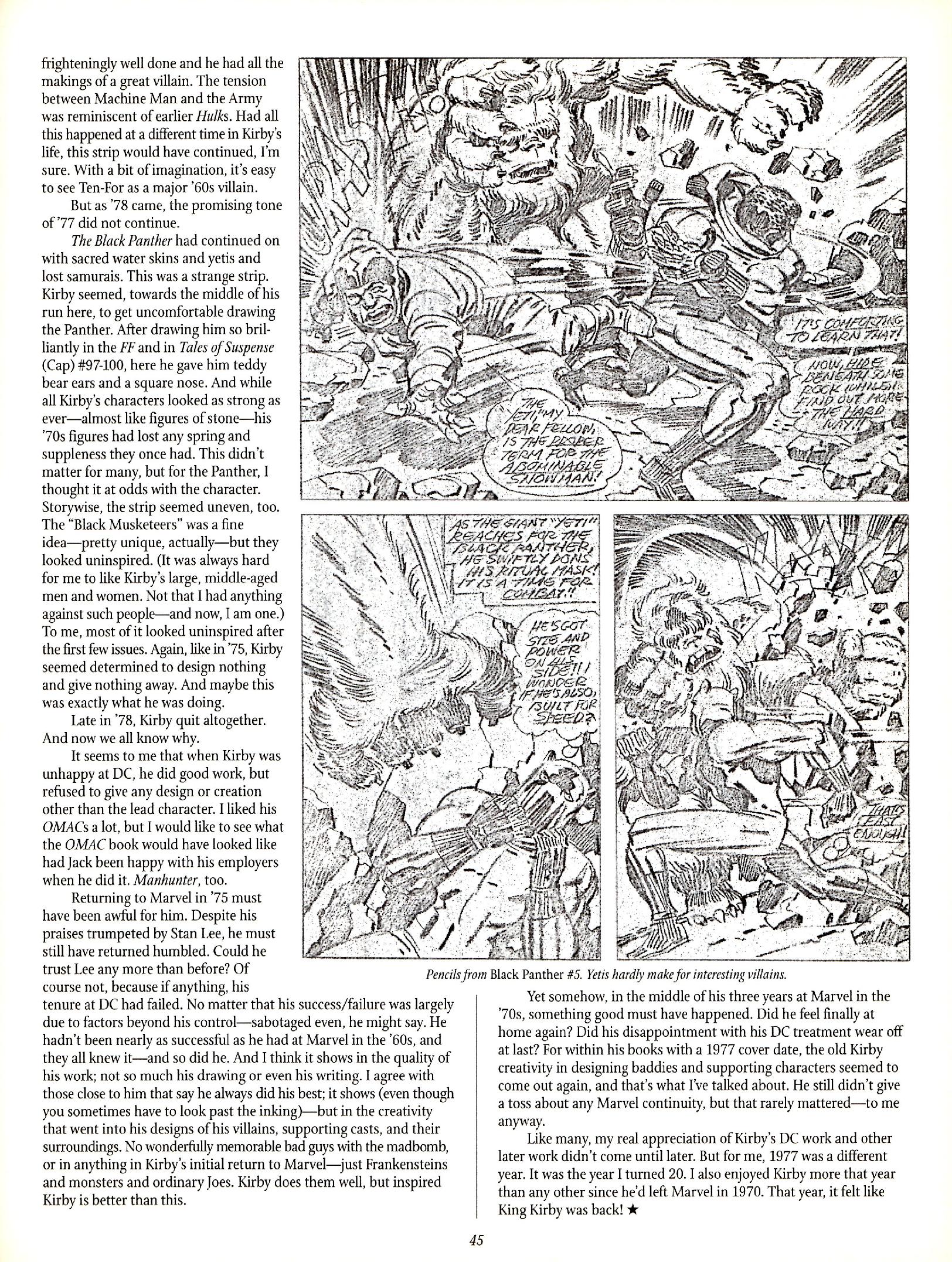 Read online The Jack Kirby Collector comic -  Issue #29 - 44