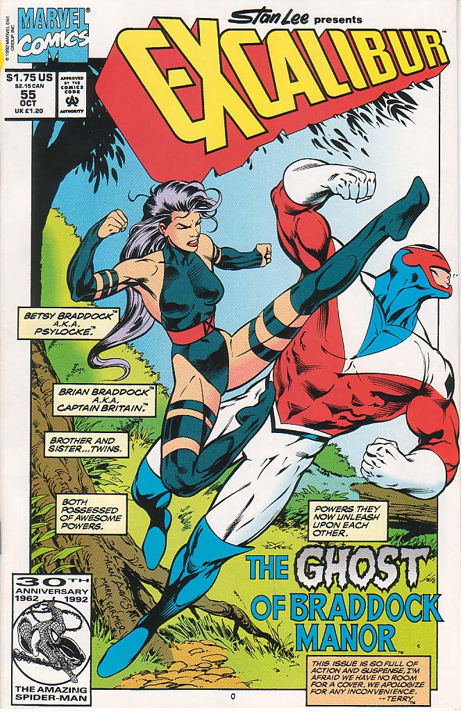 Read online Excalibur (1988) comic -  Issue #55 - 1