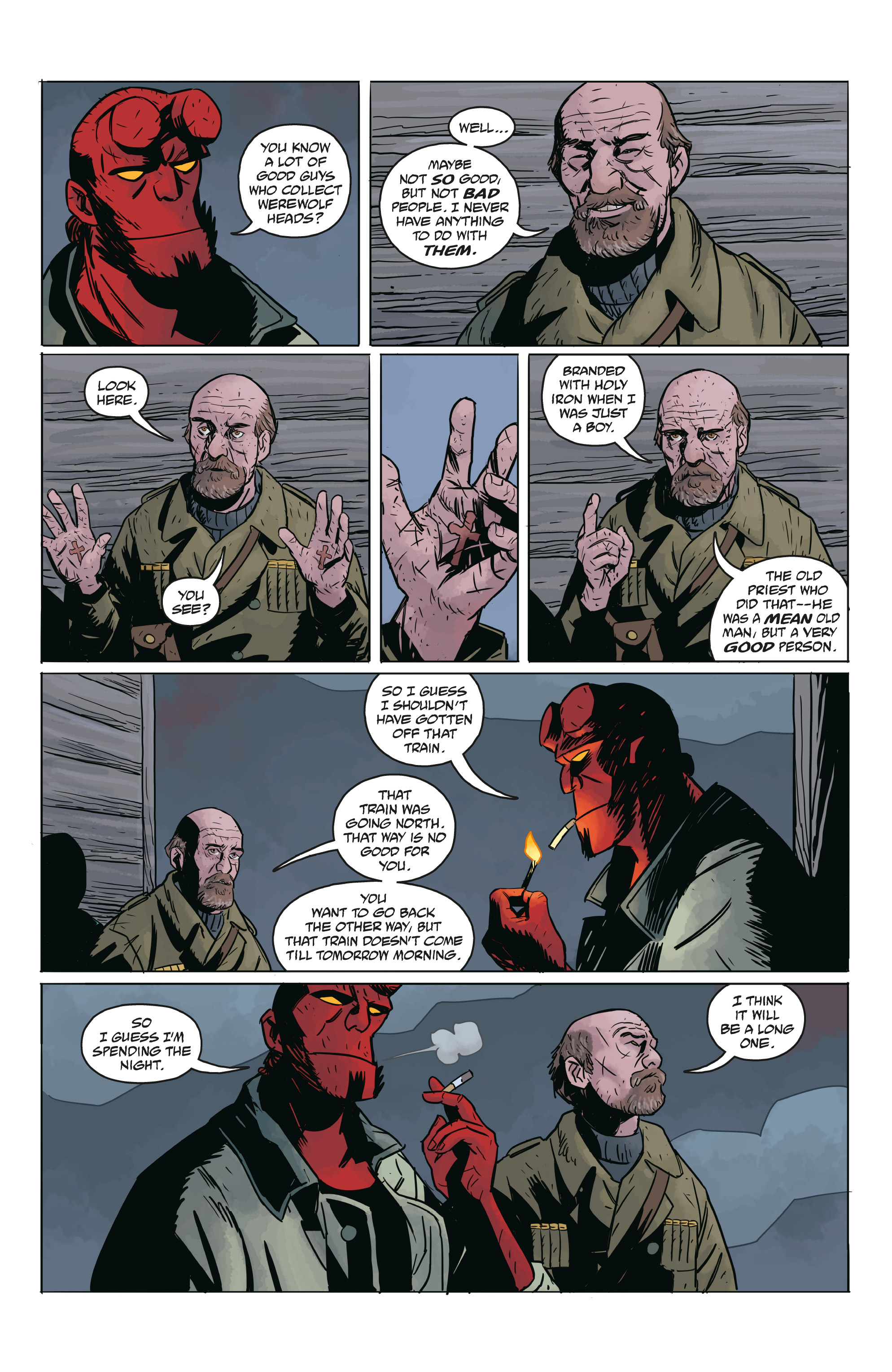 Read online Hellboy and the B.P.R.D.: Long Night at Goloski Station comic -  Issue # Full - 7