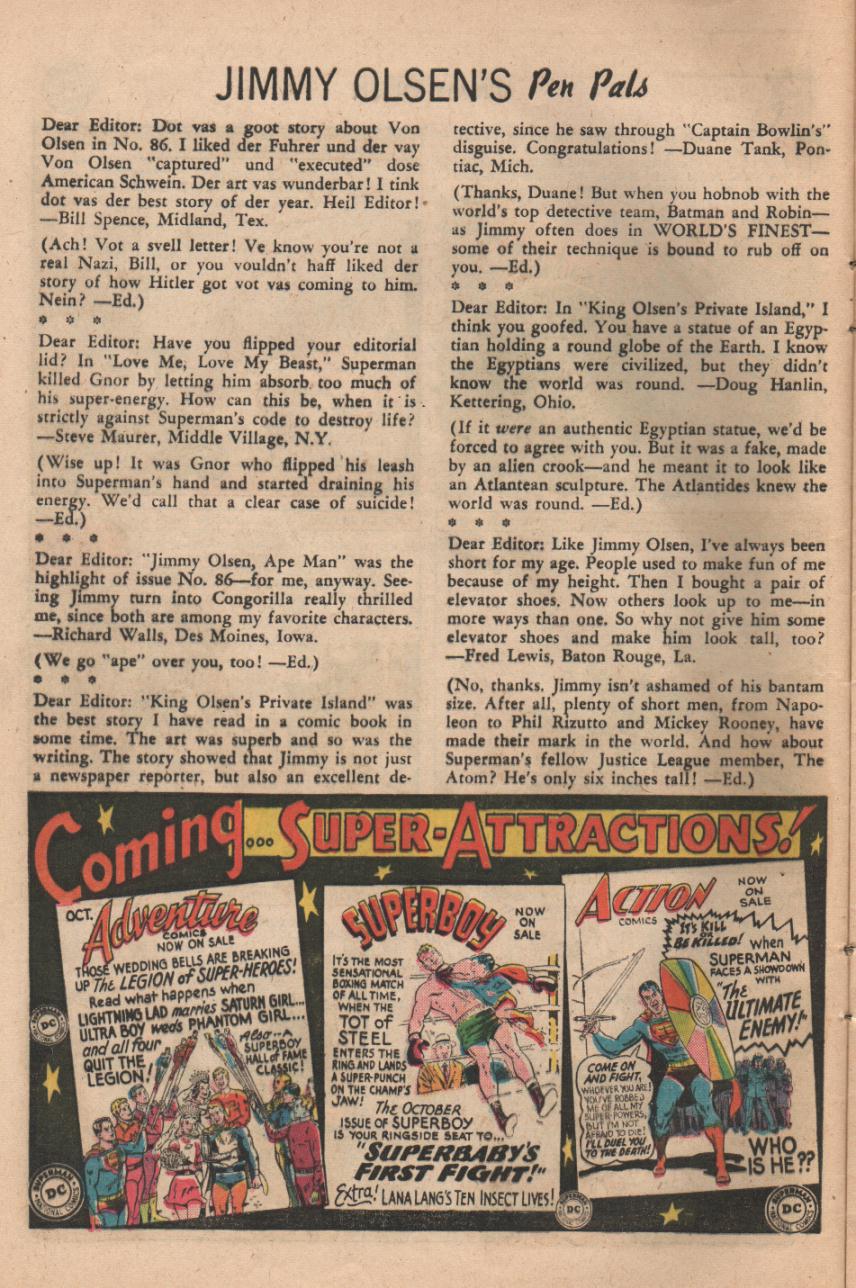 Read online Superman's Pal Jimmy Olsen comic -  Issue #88 - 12