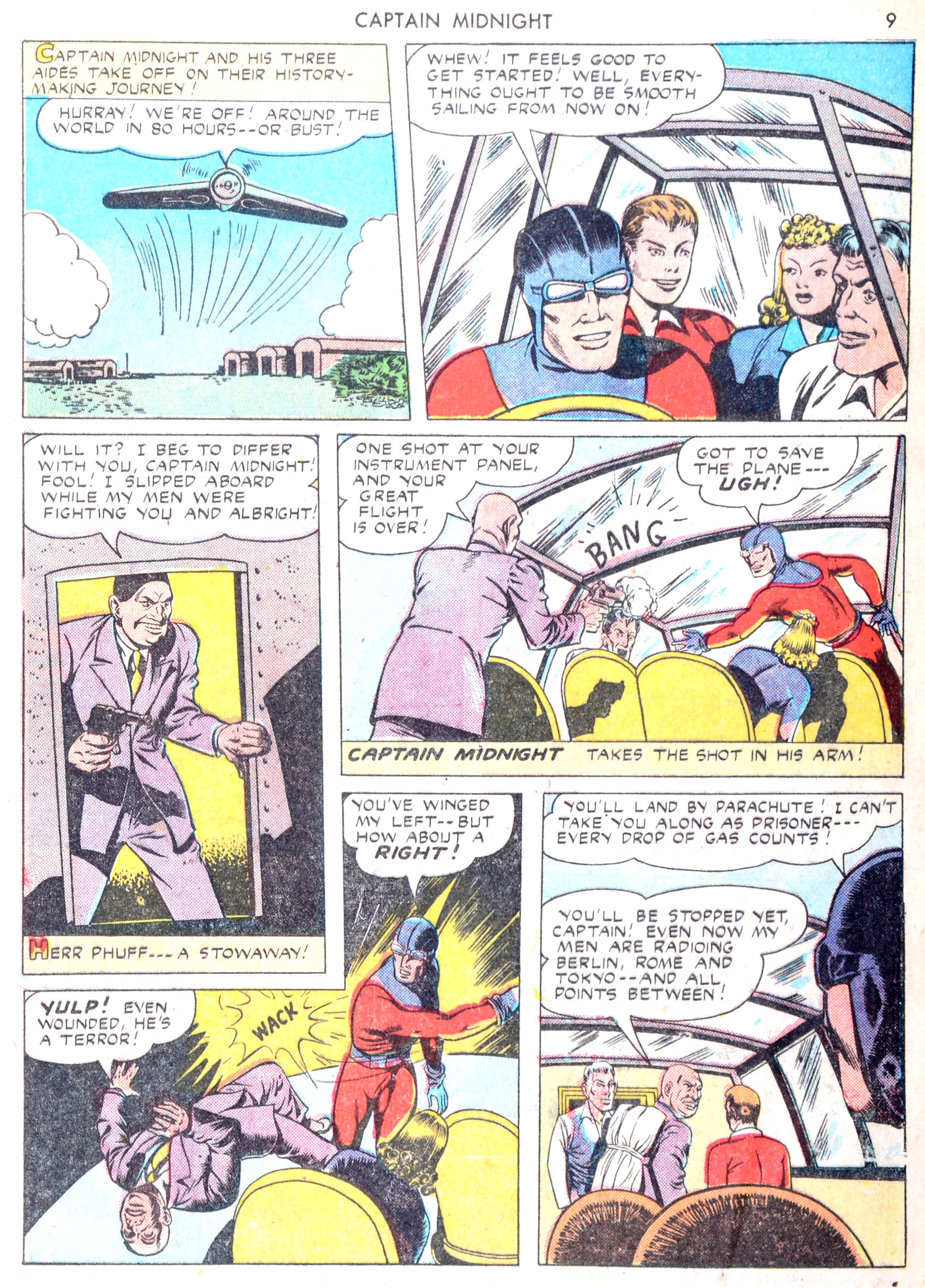 Read online Captain Midnight (1942) comic -  Issue #13 - 9