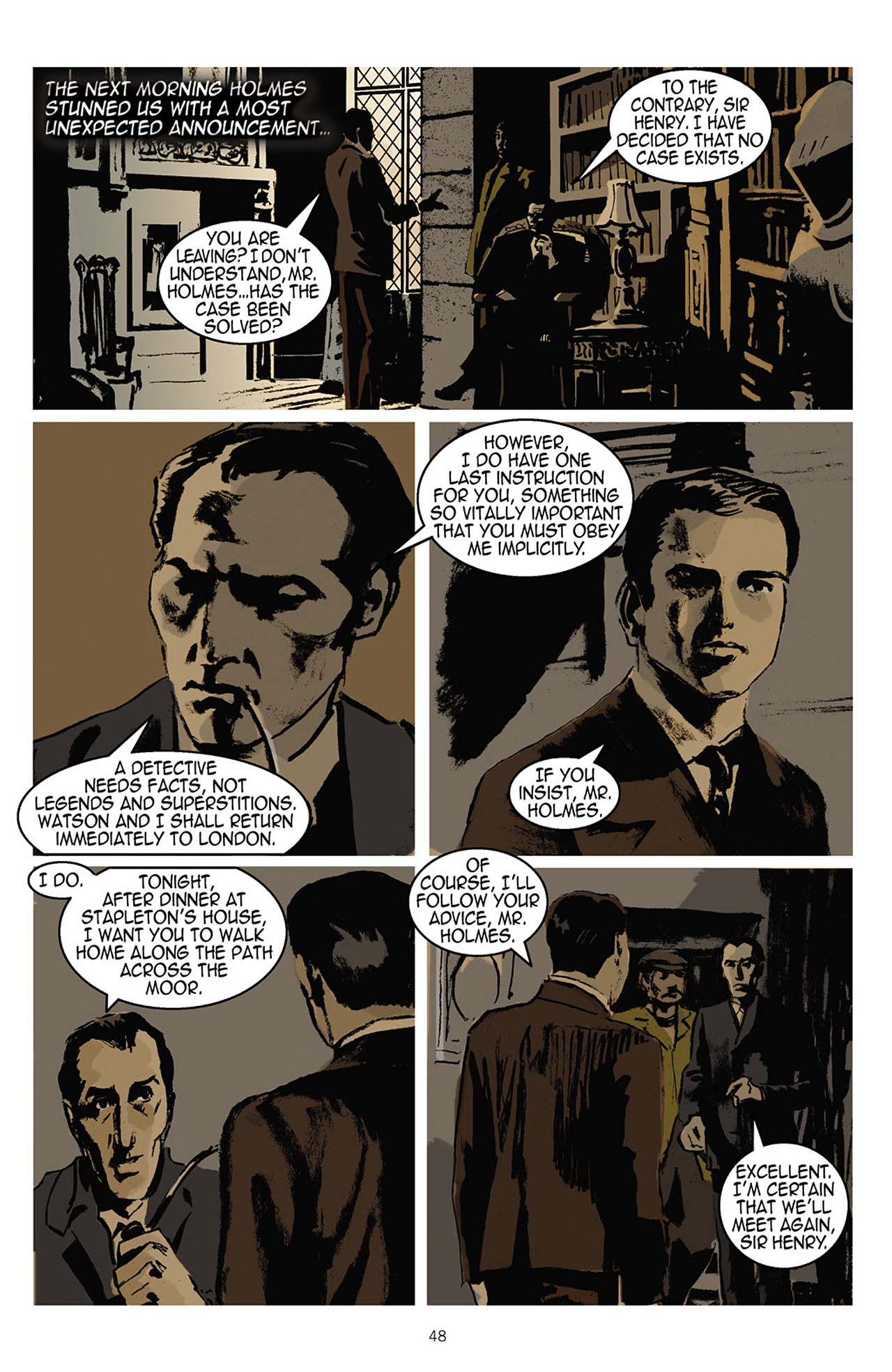 Read online The Hound of the Baskervilles comic -  Issue # TPB - 49