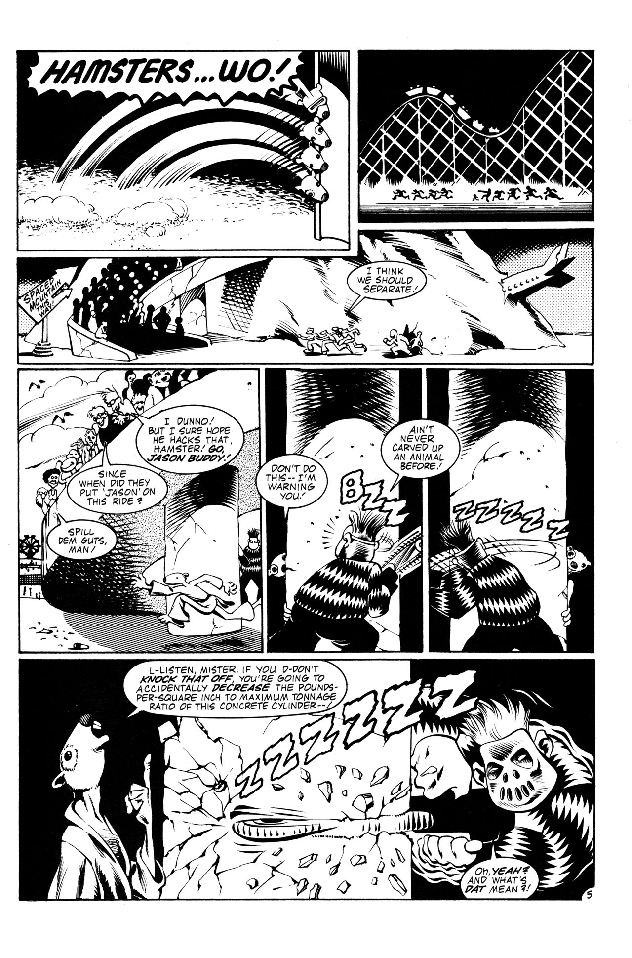 Read online Adolescent Radioactive Black Belt Hamsters comic -  Issue #6 - 7