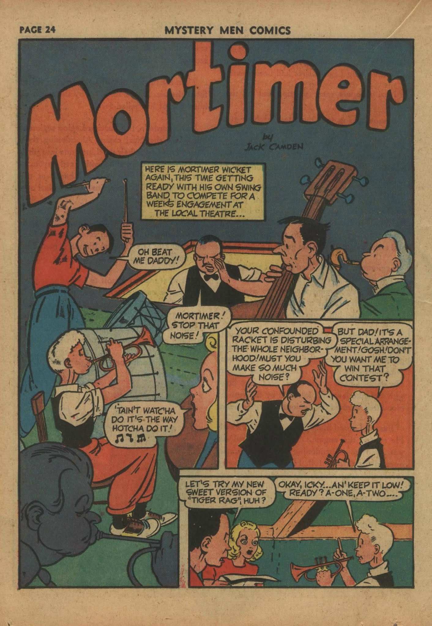 Read online Mystery Men Comics comic -  Issue #26 - 26