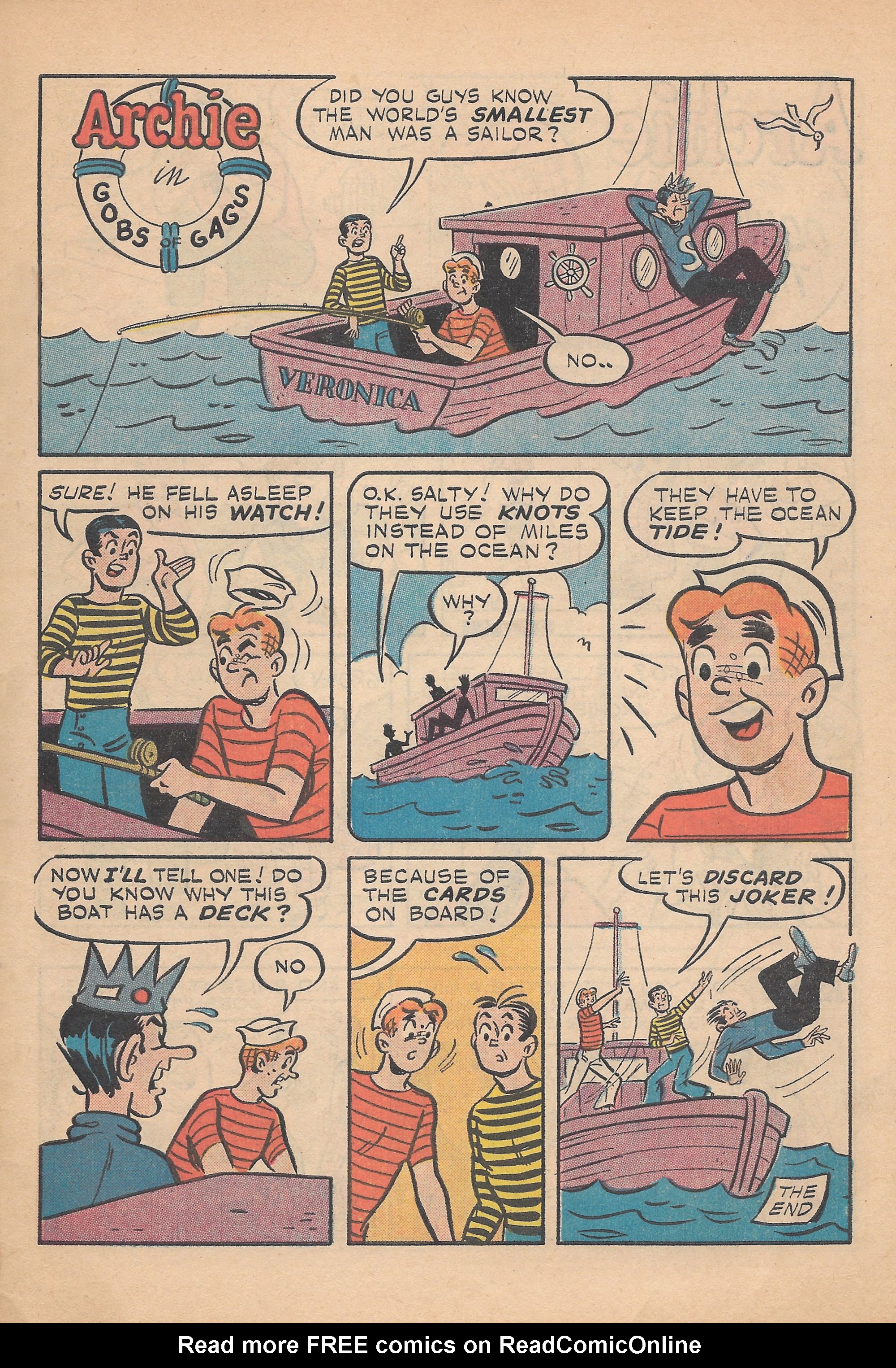 Read online Archie's Joke Book Magazine comic -  Issue #30 - 31