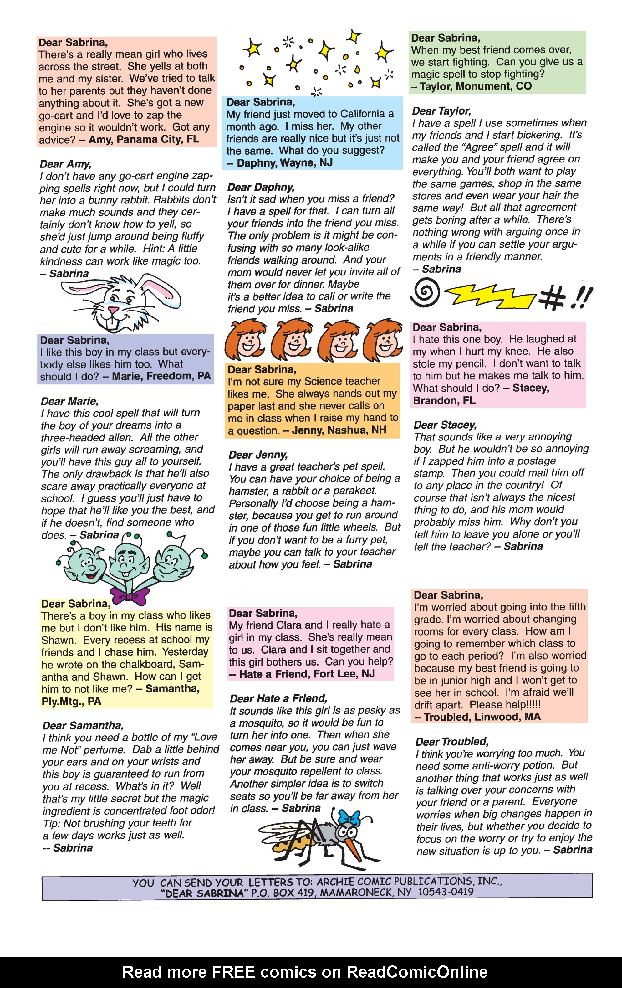 Read online Sabrina the Teenage Witch (1997) comic -  Issue #11 - 20