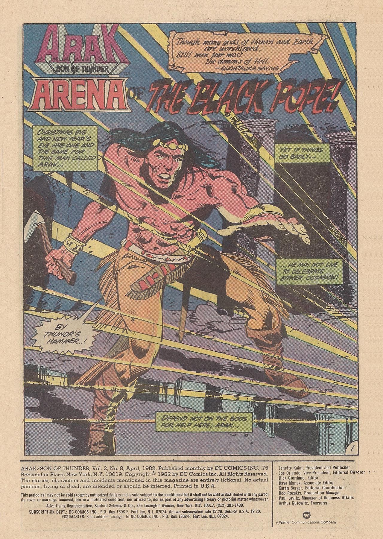 Read online Arak Son of Thunder comic -  Issue #8 - 3