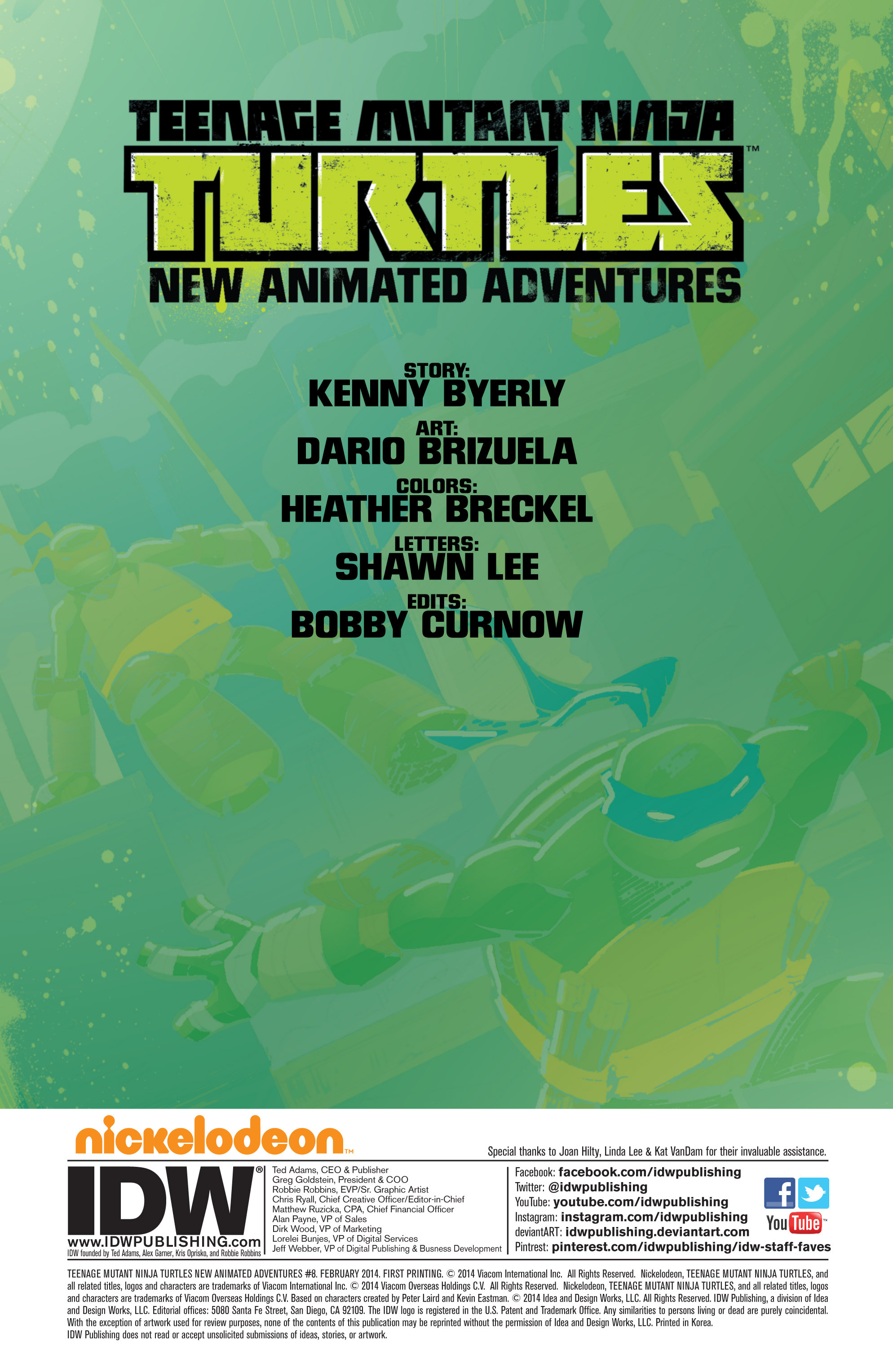 Read online Teenage Mutant Ninja Turtles New Animated Adventures comic -  Issue #8 - 2