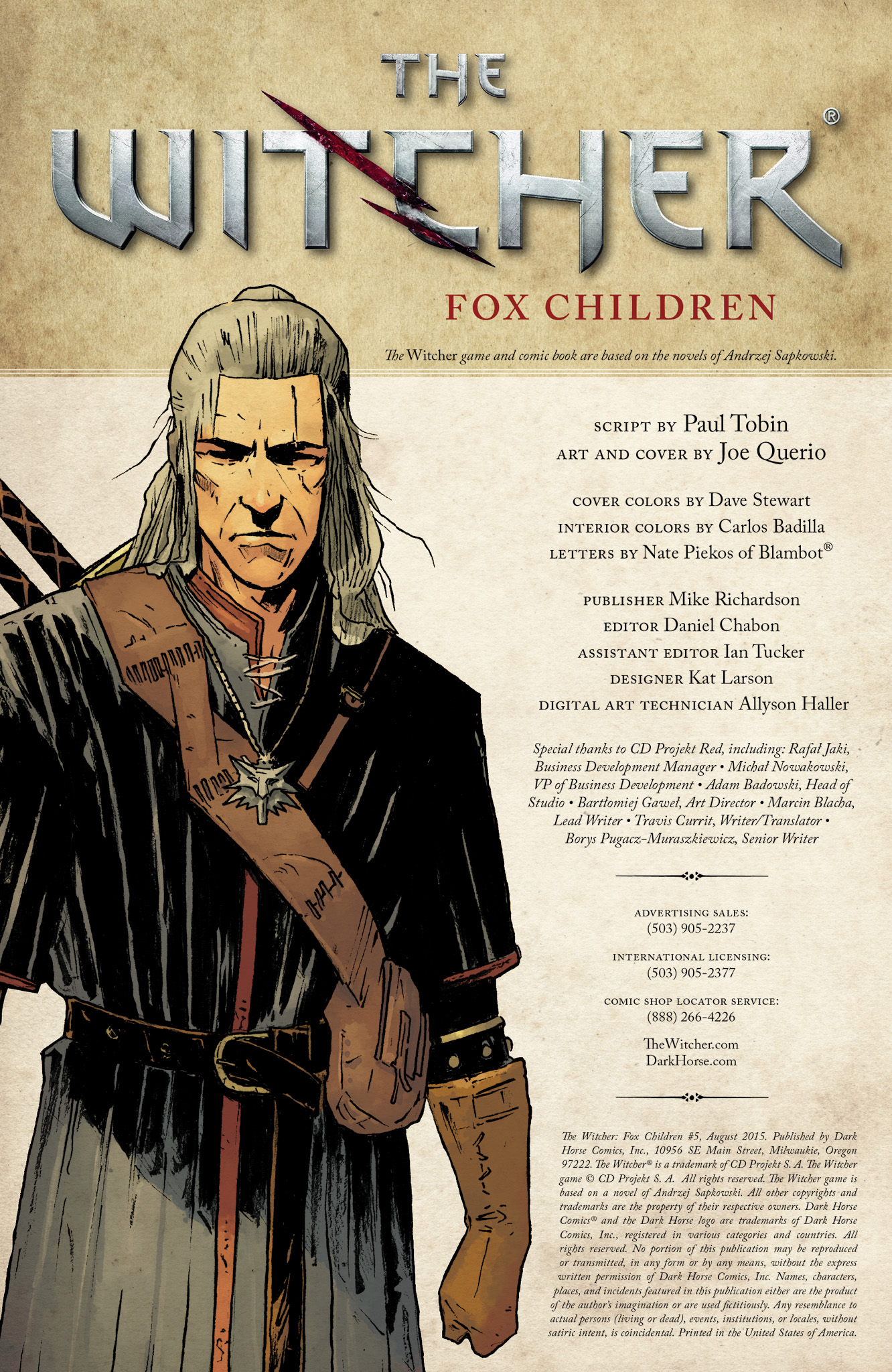 Read online The Witcher: Fox Children comic -  Issue #5 - 2