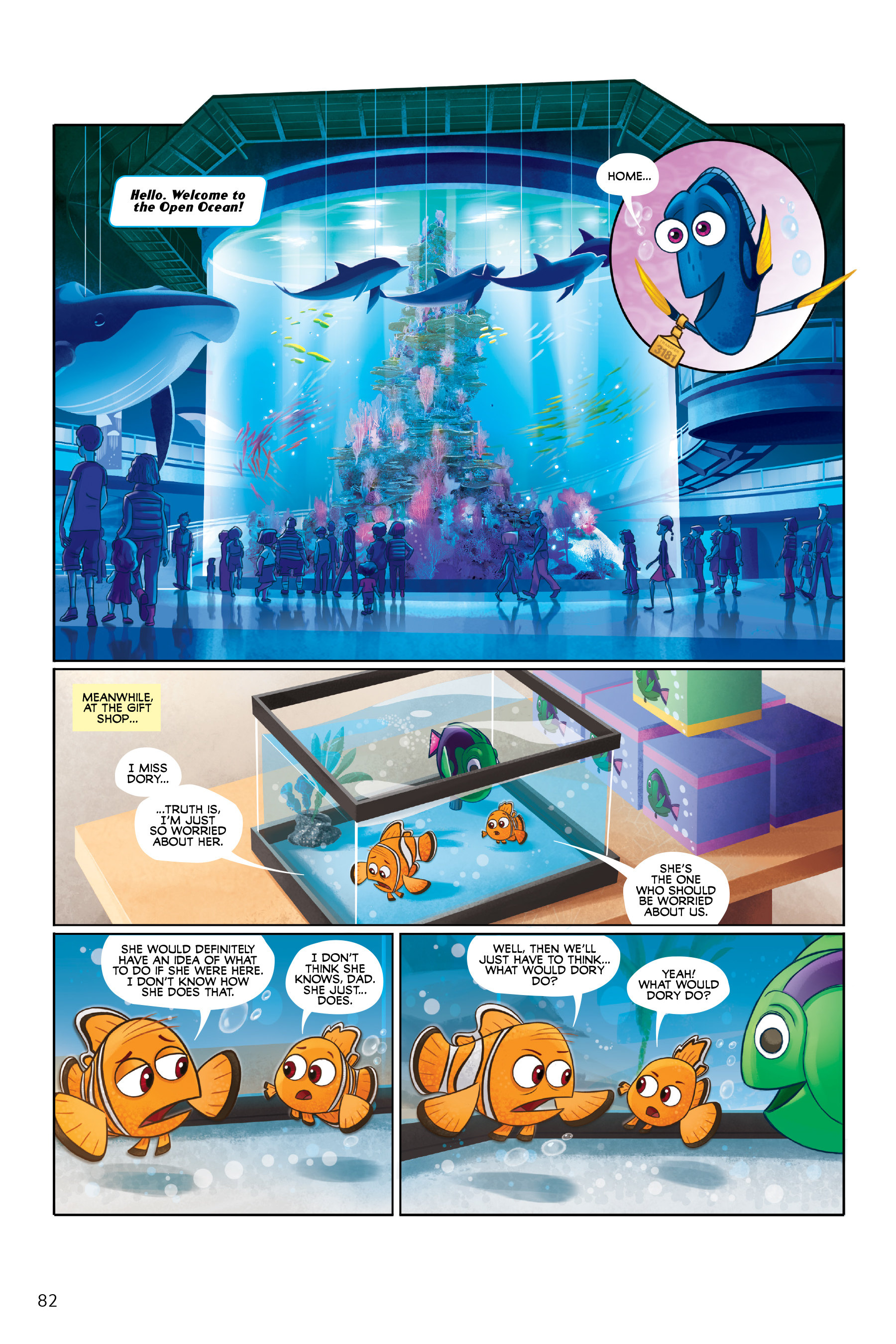 Read online Disney/PIXAR Finding Nemo and Finding Dory: The Story of the Movies in Comics comic -  Issue # TPB - 82