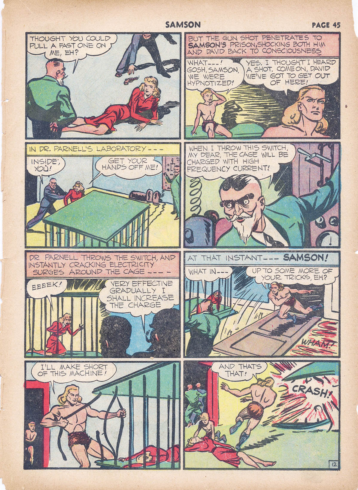 Read online Samson (1940) comic -  Issue #4 - 46