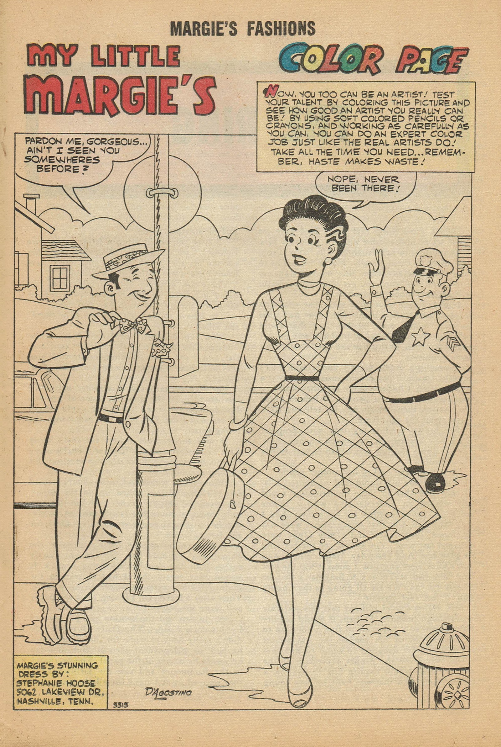 Read online My Little Margie's Fashions comic -  Issue #4 - 19