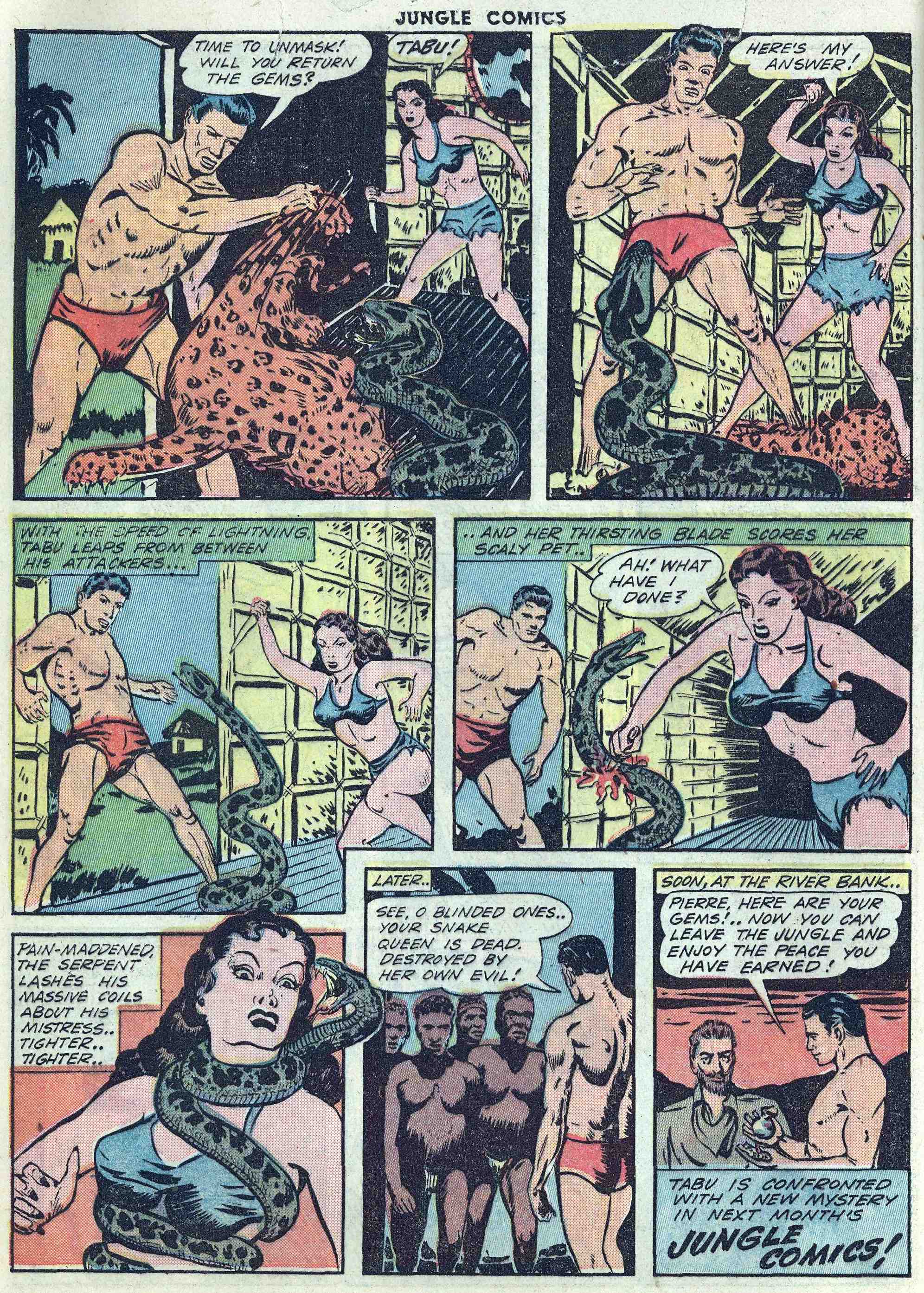 Read online Jungle Comics comic -  Issue #47 - 48