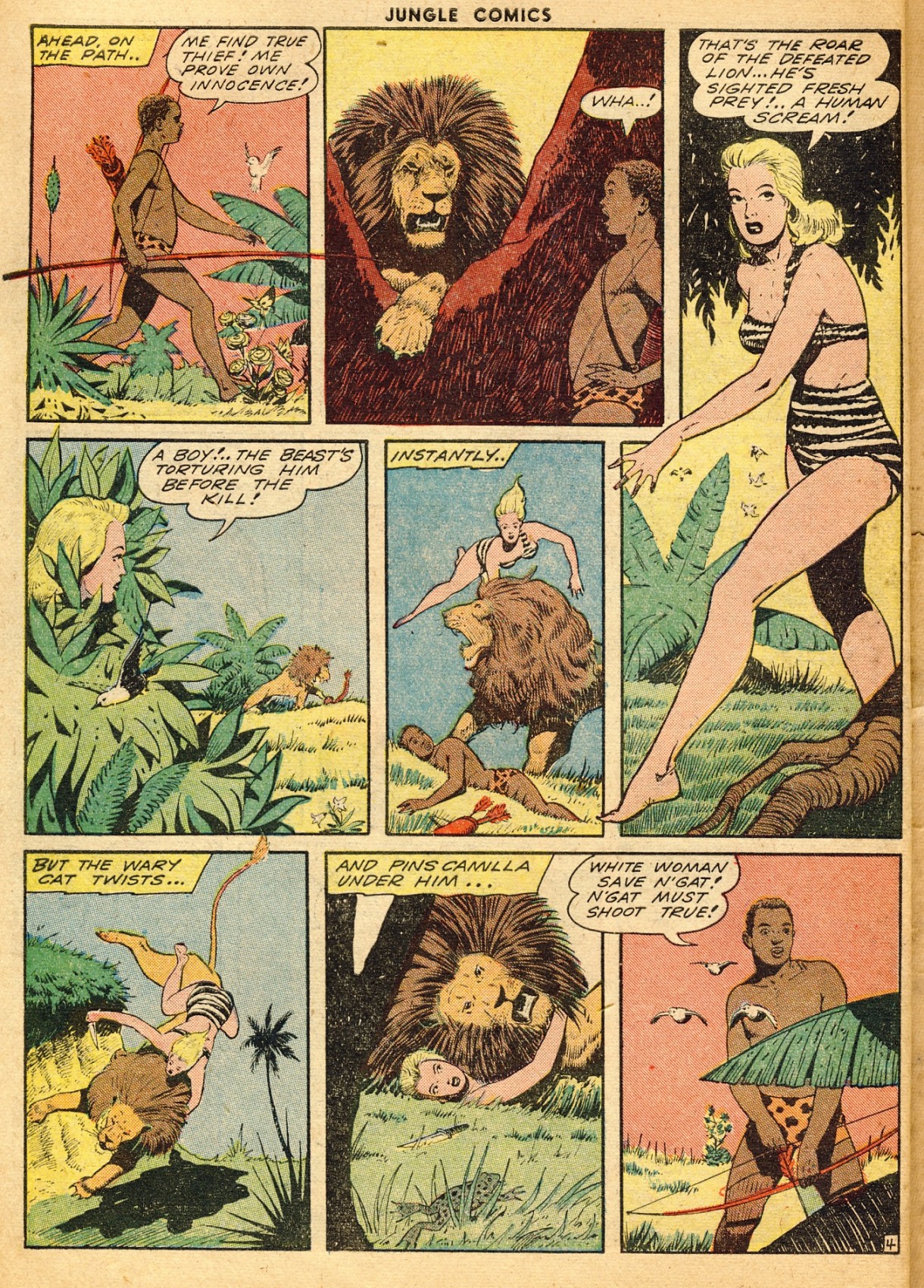 Read online Jungle Comics comic -  Issue #51 - 52