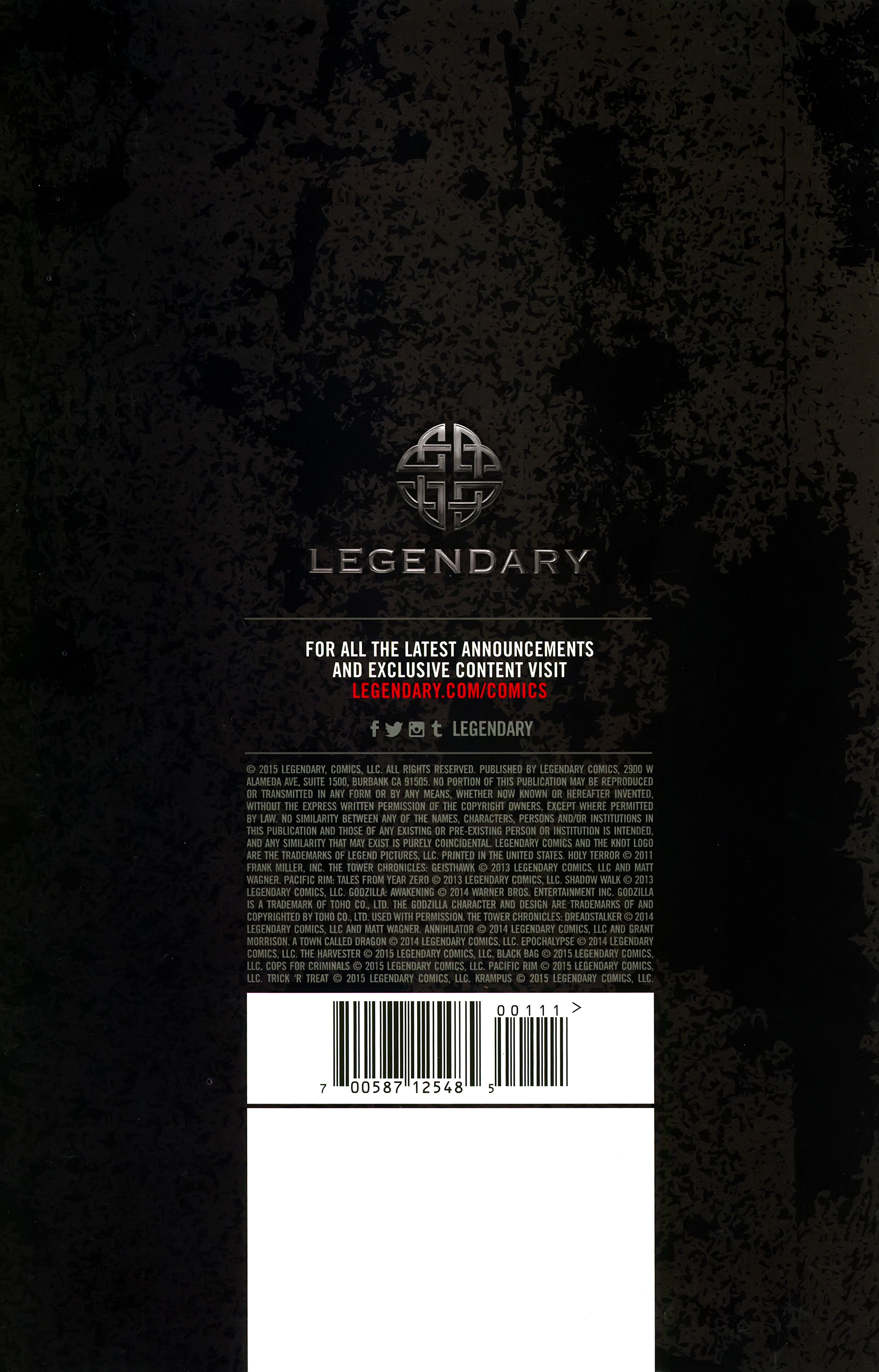 Read online Free Comic Book Day 2015 comic -  Issue # Legendary Comics 2015 Preview - 35