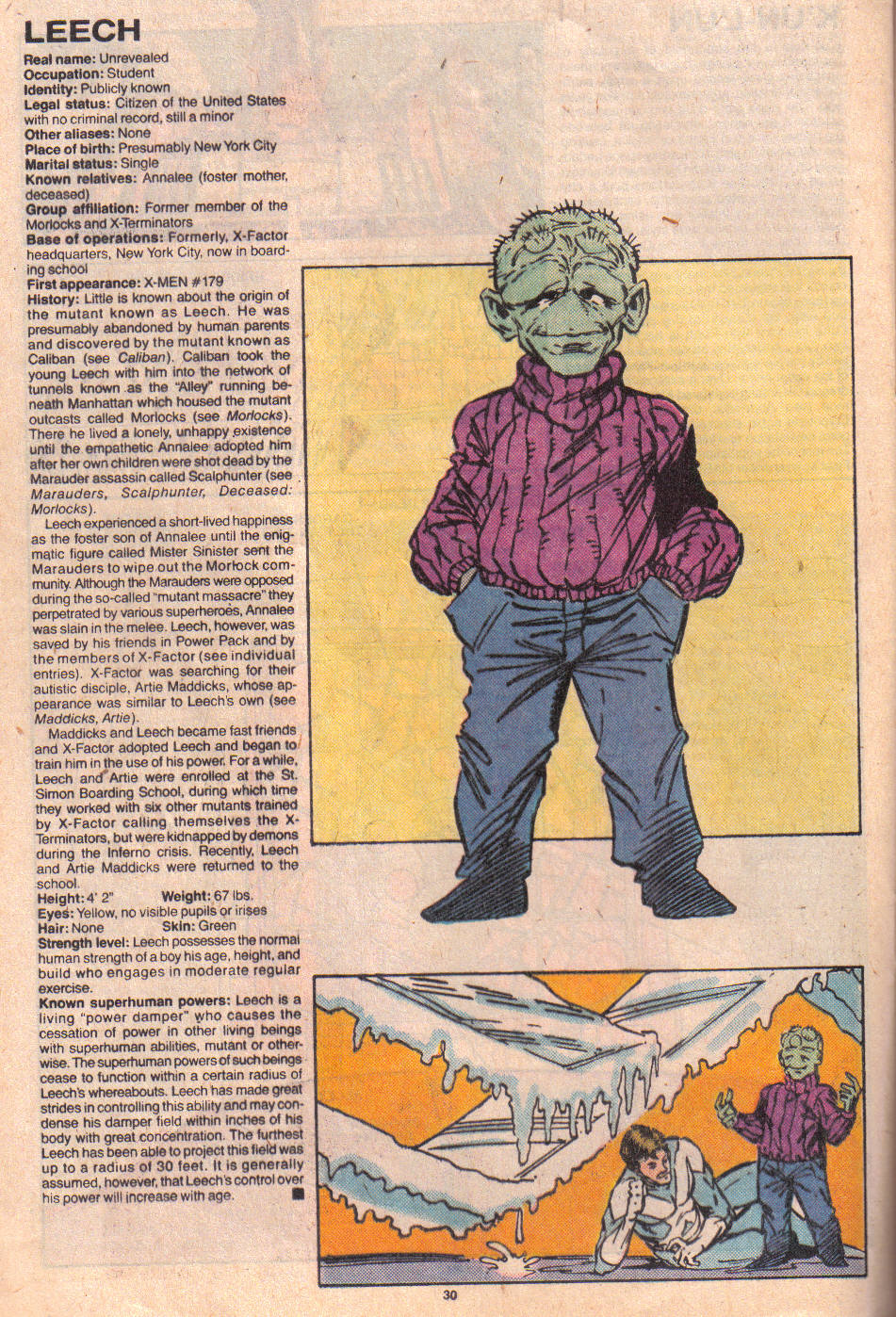 Read online The Official Handbook of the Marvel Universe: Update '89 comic -  Issue #4 - 32