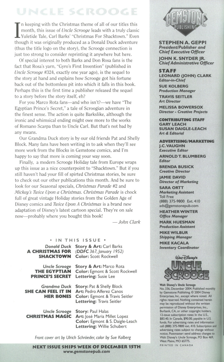 Read online Uncle Scrooge (1953) comic -  Issue #336 - 2