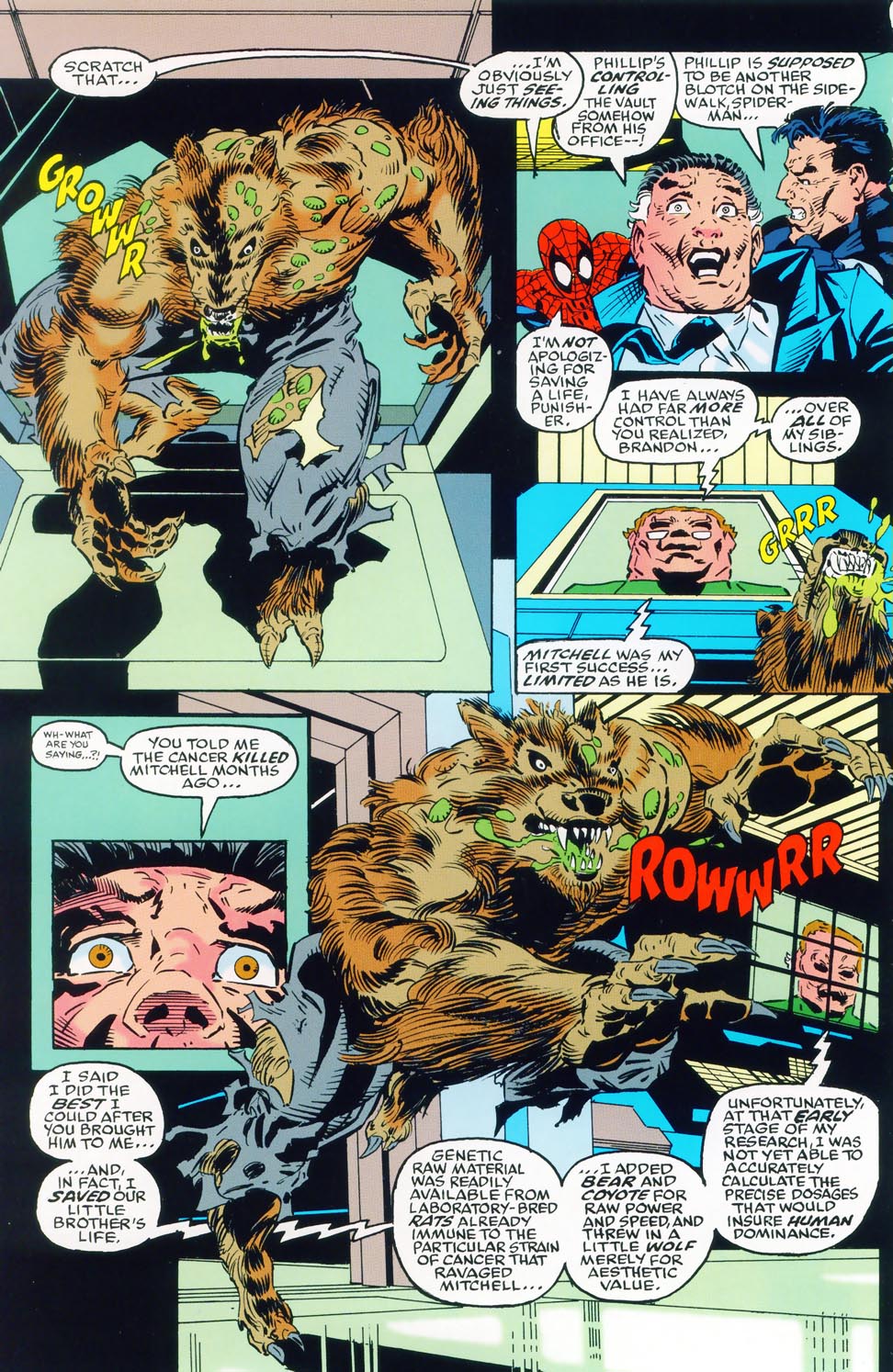 Read online Spider-Man, Punisher, Sabretooth: Designer Genes comic -  Issue # Full - 56