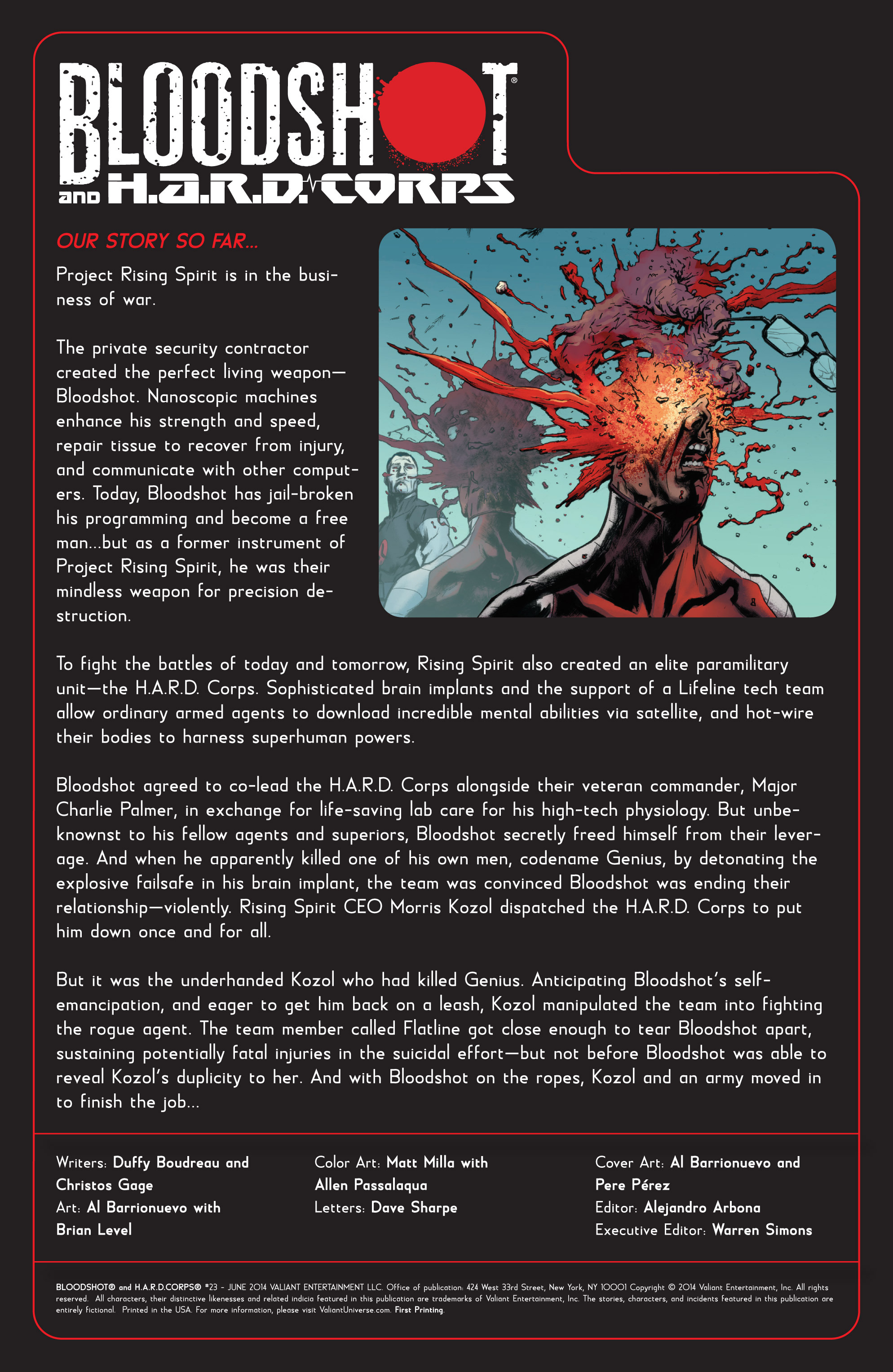 Read online Bloodshot and H.A.R.D.Corps comic -  Issue #23 - 2