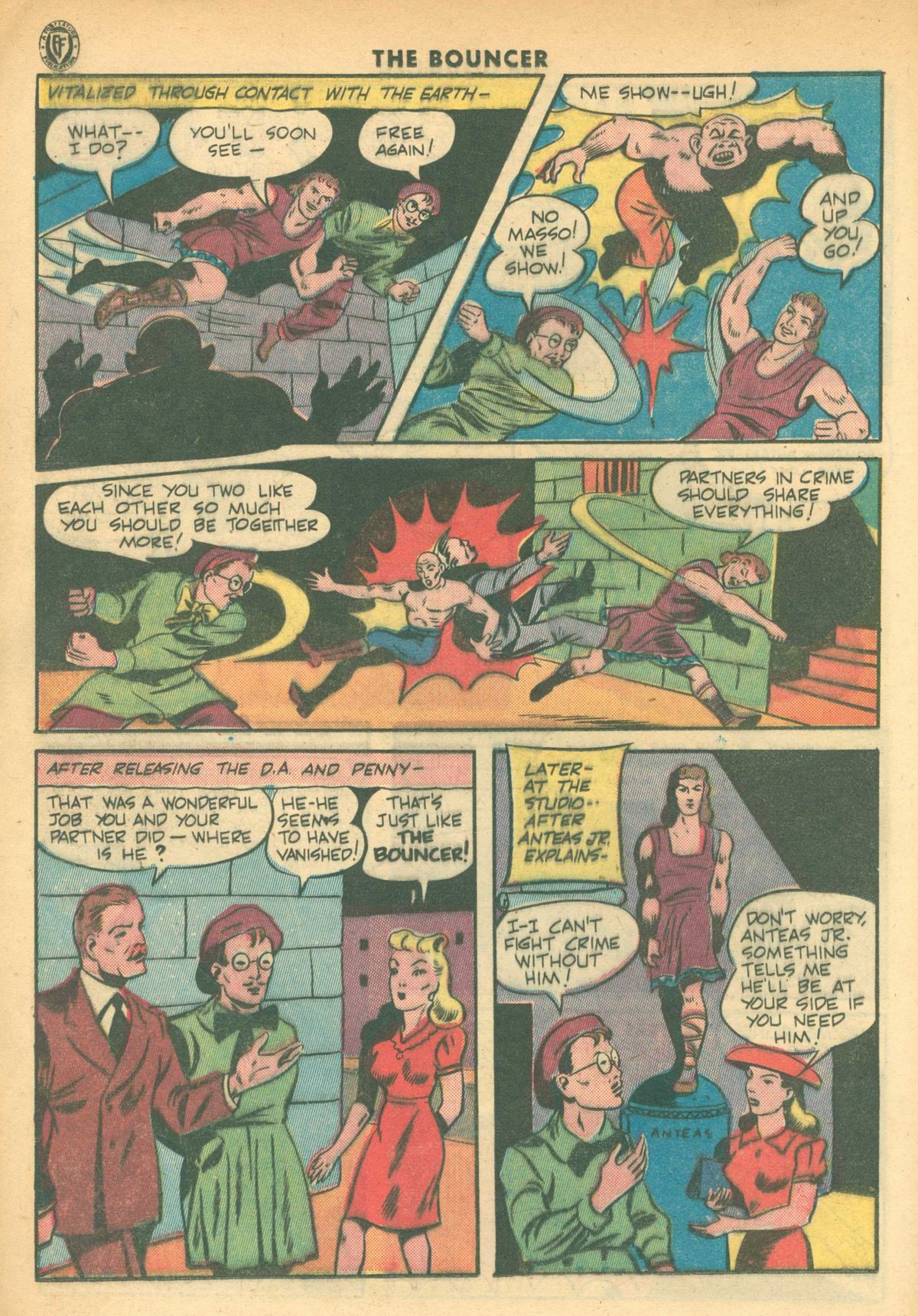 Read online The Bouncer (1944) comic -  Issue #11 - 12