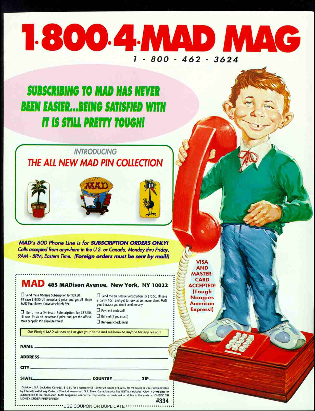 Read online MAD comic -  Issue #334 - 2