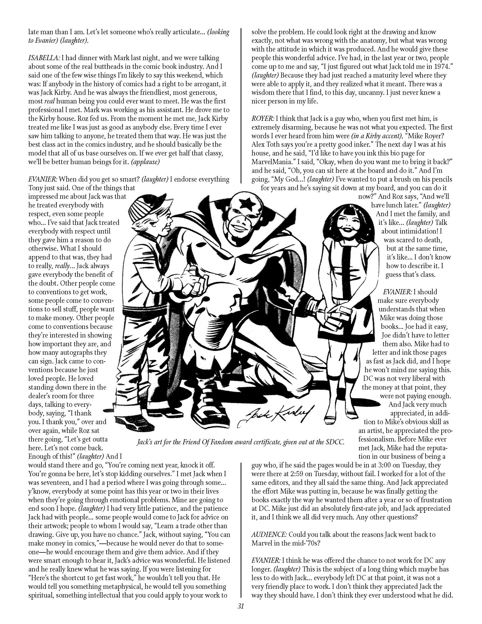 Read online The Jack Kirby Collector comic -  Issue #8 - 30