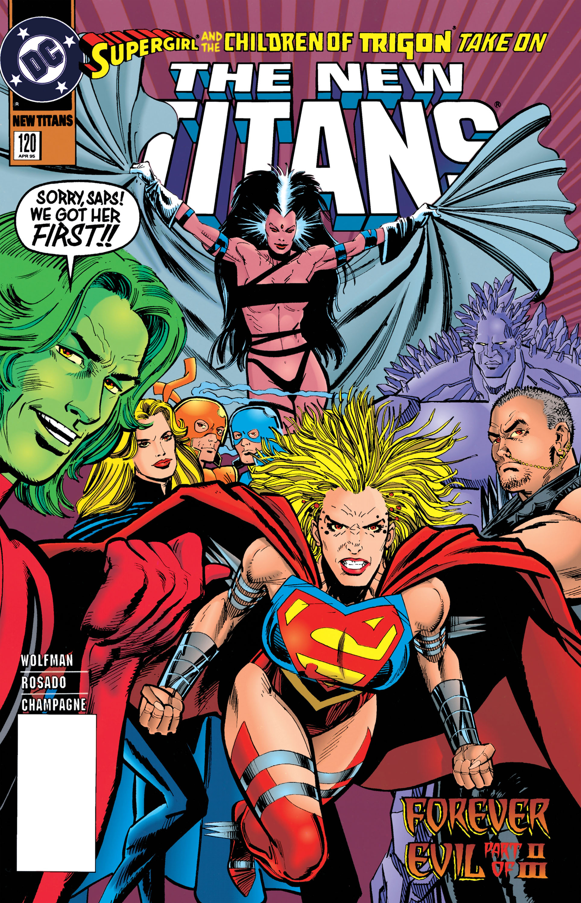 Read online The New Titans (1988) comic -  Issue #120 - 1