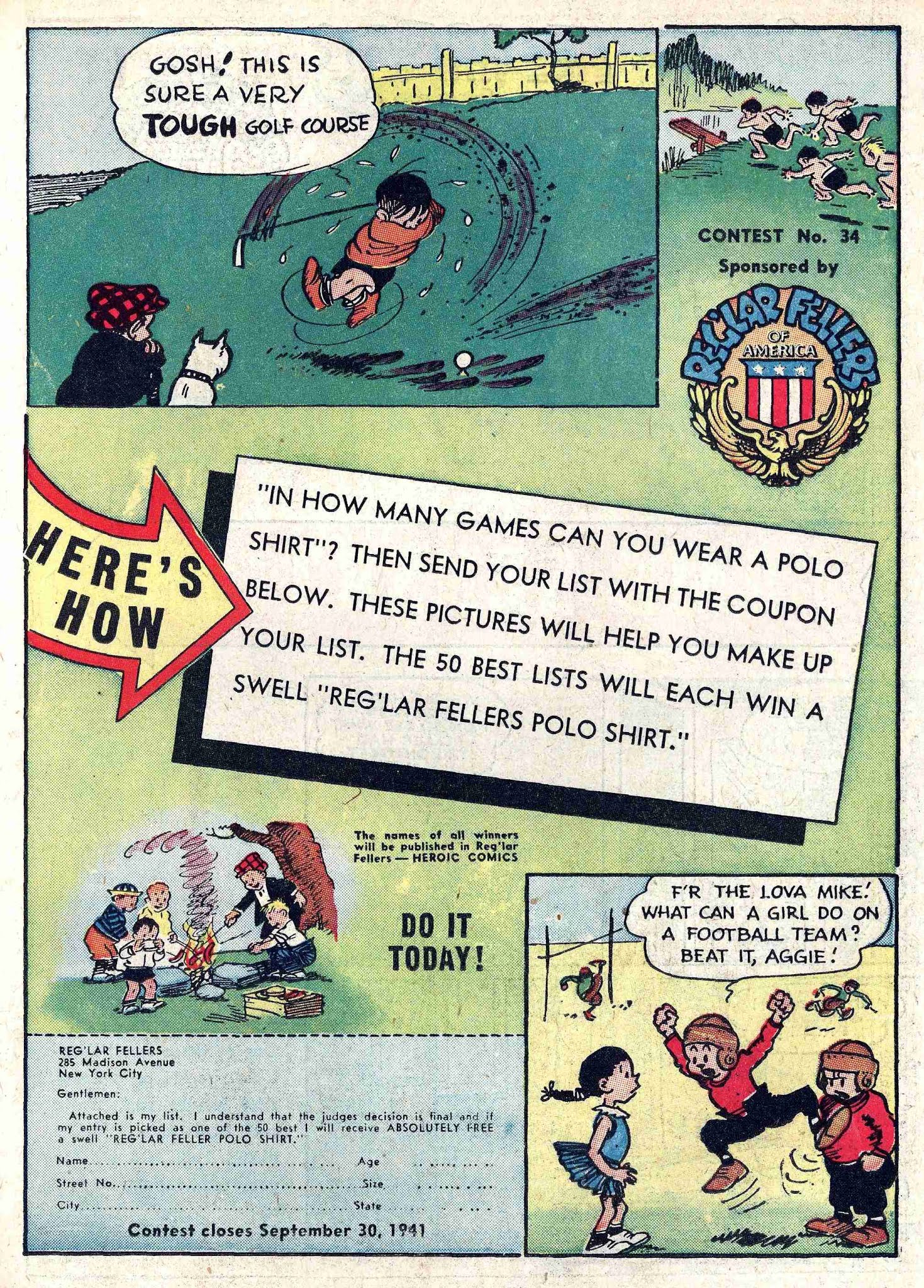 Read online Reg'lar Fellers Heroic Comics comic -  Issue #8 - 37