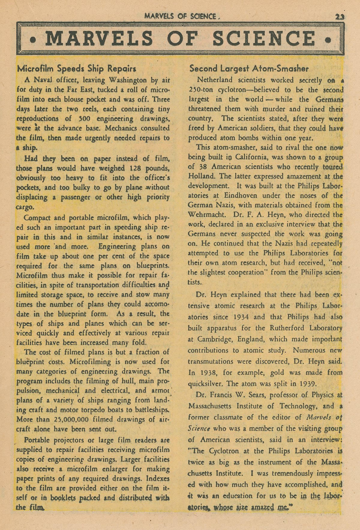 Read online Marvels Of Science comic -  Issue #3 - 25
