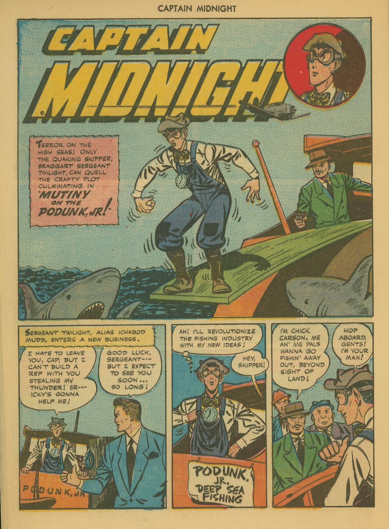 Read online Captain Midnight (1942) comic -  Issue #36 - 16
