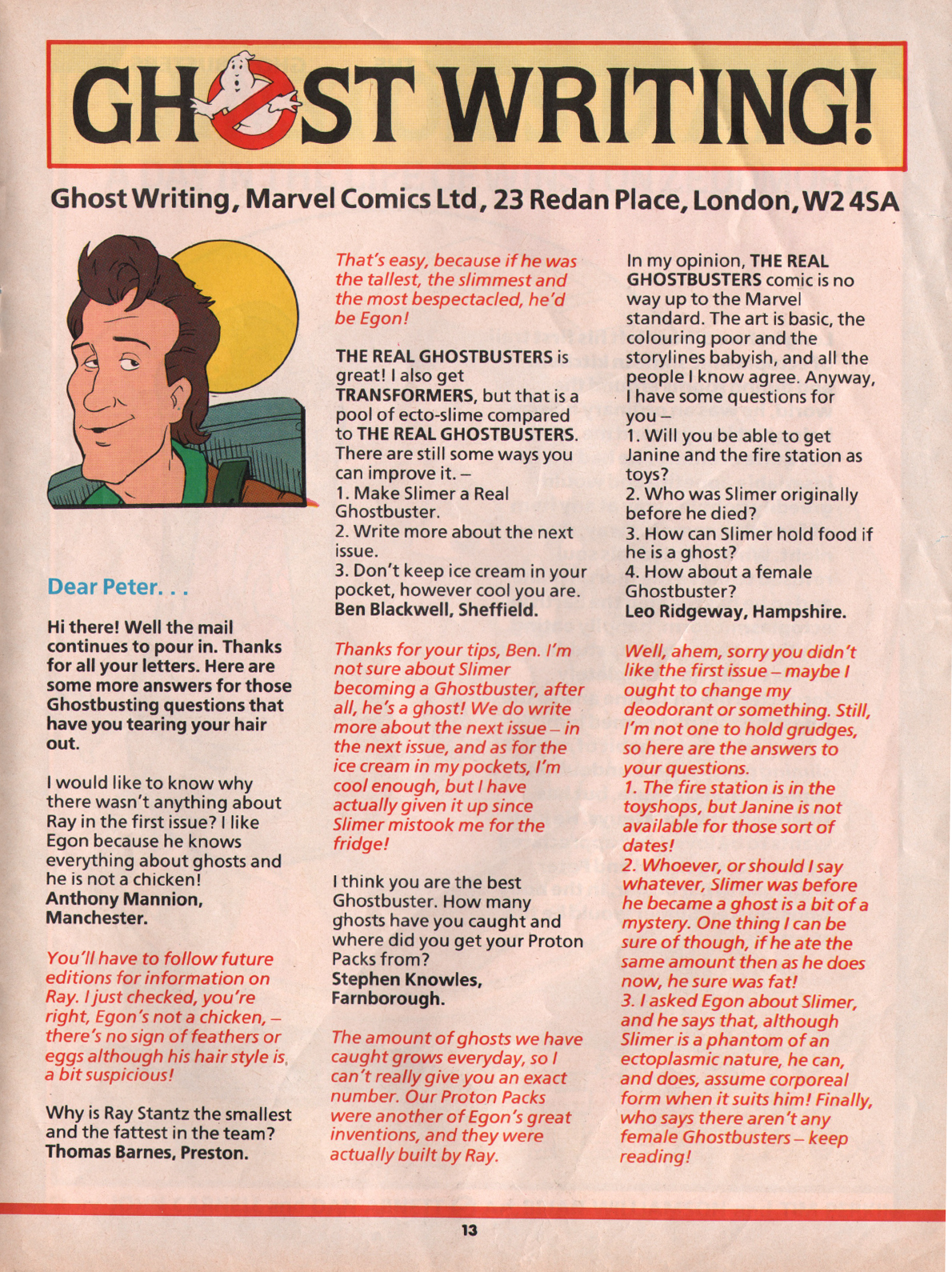Read online The Real Ghostbusters comic -  Issue #5 - 13