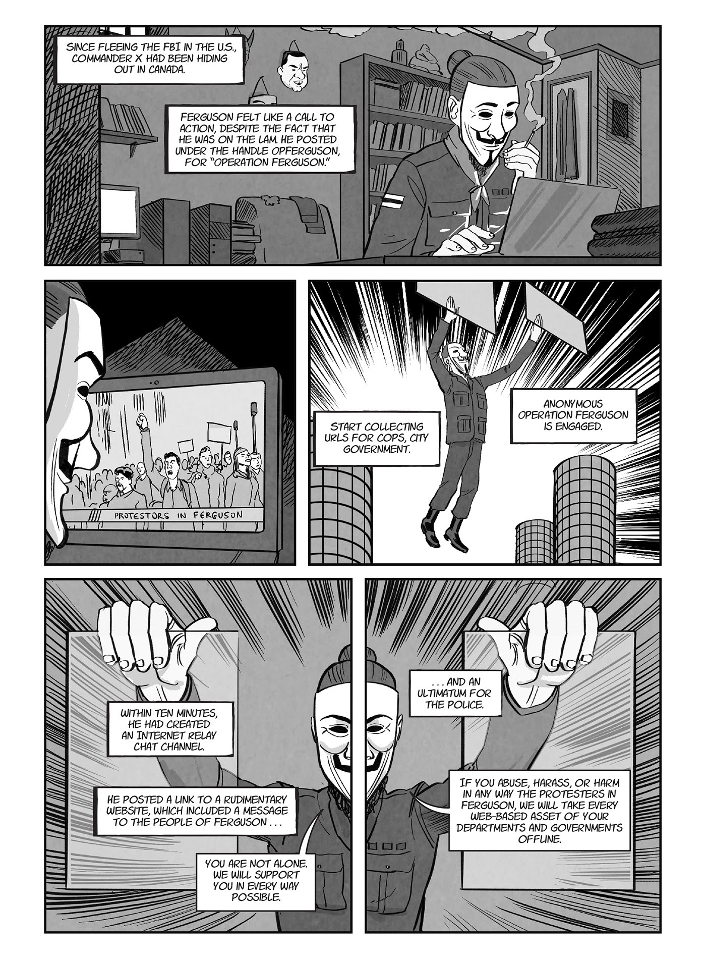 Read online A for Anonymous: How a Mysterious Hacker Collective Transformed the World comic -  Issue # TPB - 106