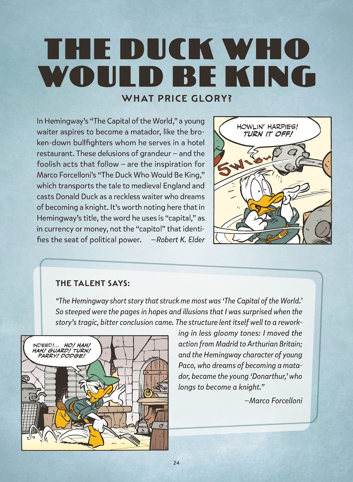 Walt Disney's Mickey and Donald: For Whom the Doorbell Tolls and Other Tales Inspired by Hemingway issue TPB (Part 1) - Page 25
