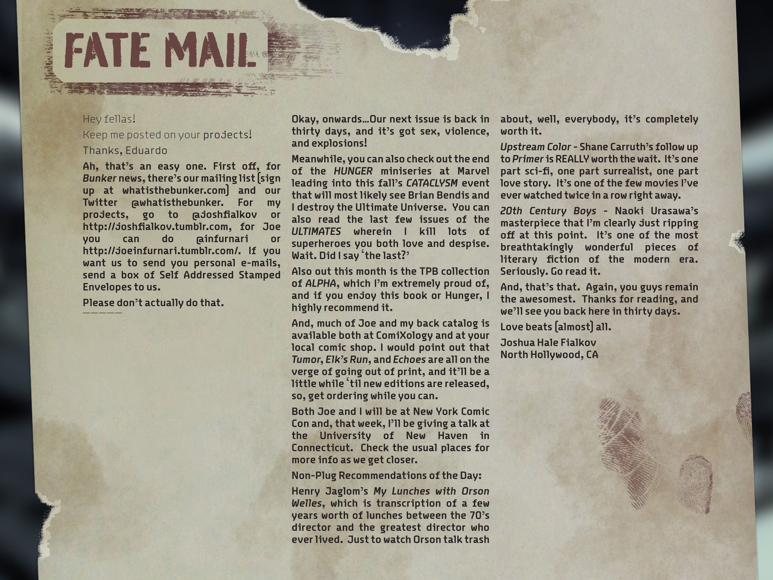 Read online The Bunker (2013) comic -  Issue #2 - 22