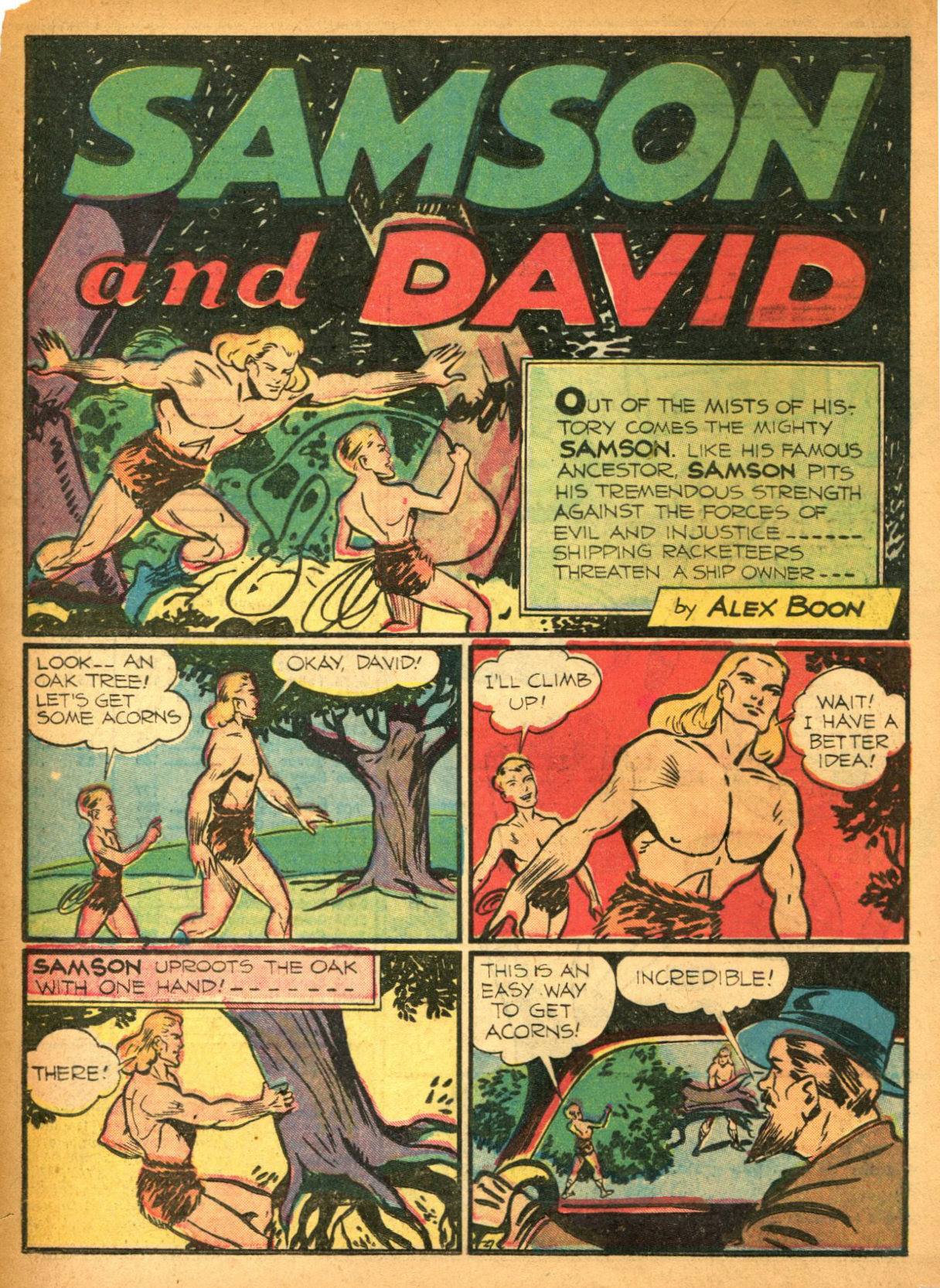 Read online Samson (1940) comic -  Issue #2 - 36