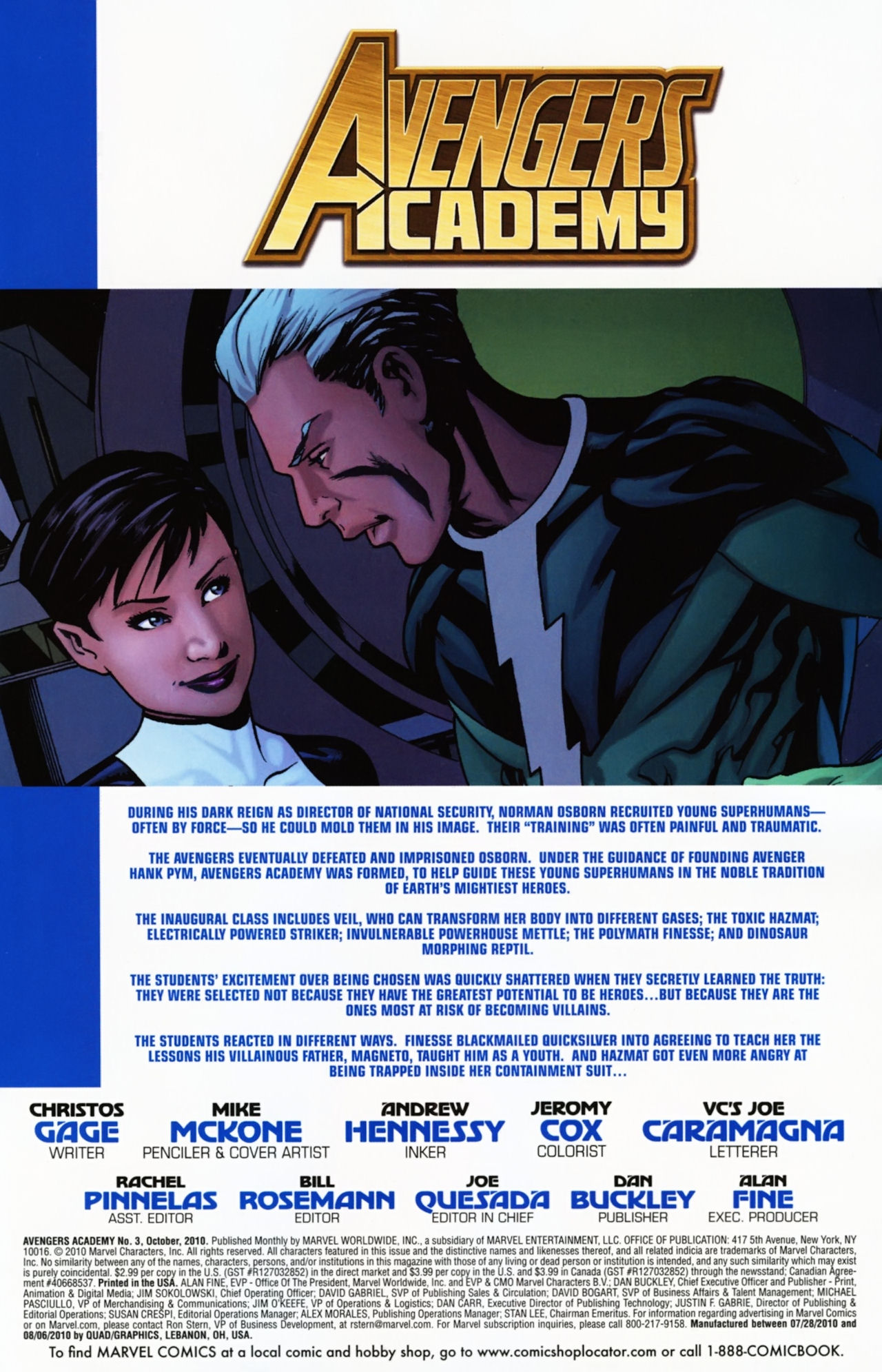 Read online Avengers Academy comic -  Issue #3 - 3