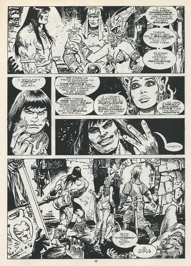 Read online The Savage Sword Of Conan comic -  Issue #217 - 17