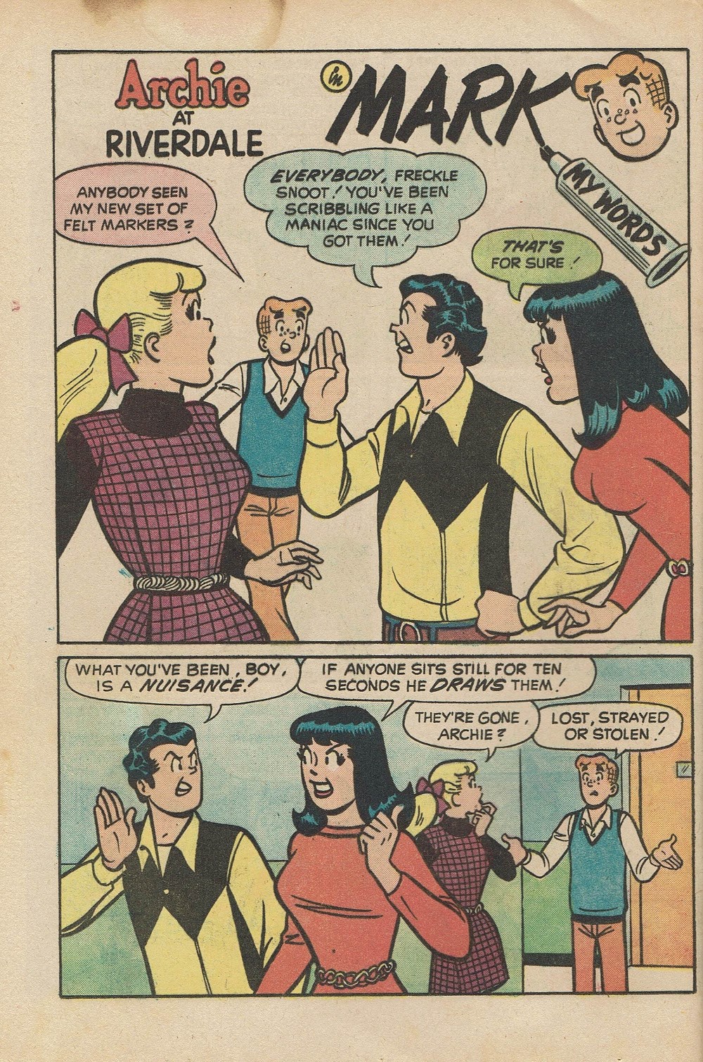 Read online Archie at Riverdale High (1972) comic -  Issue #14 - 19