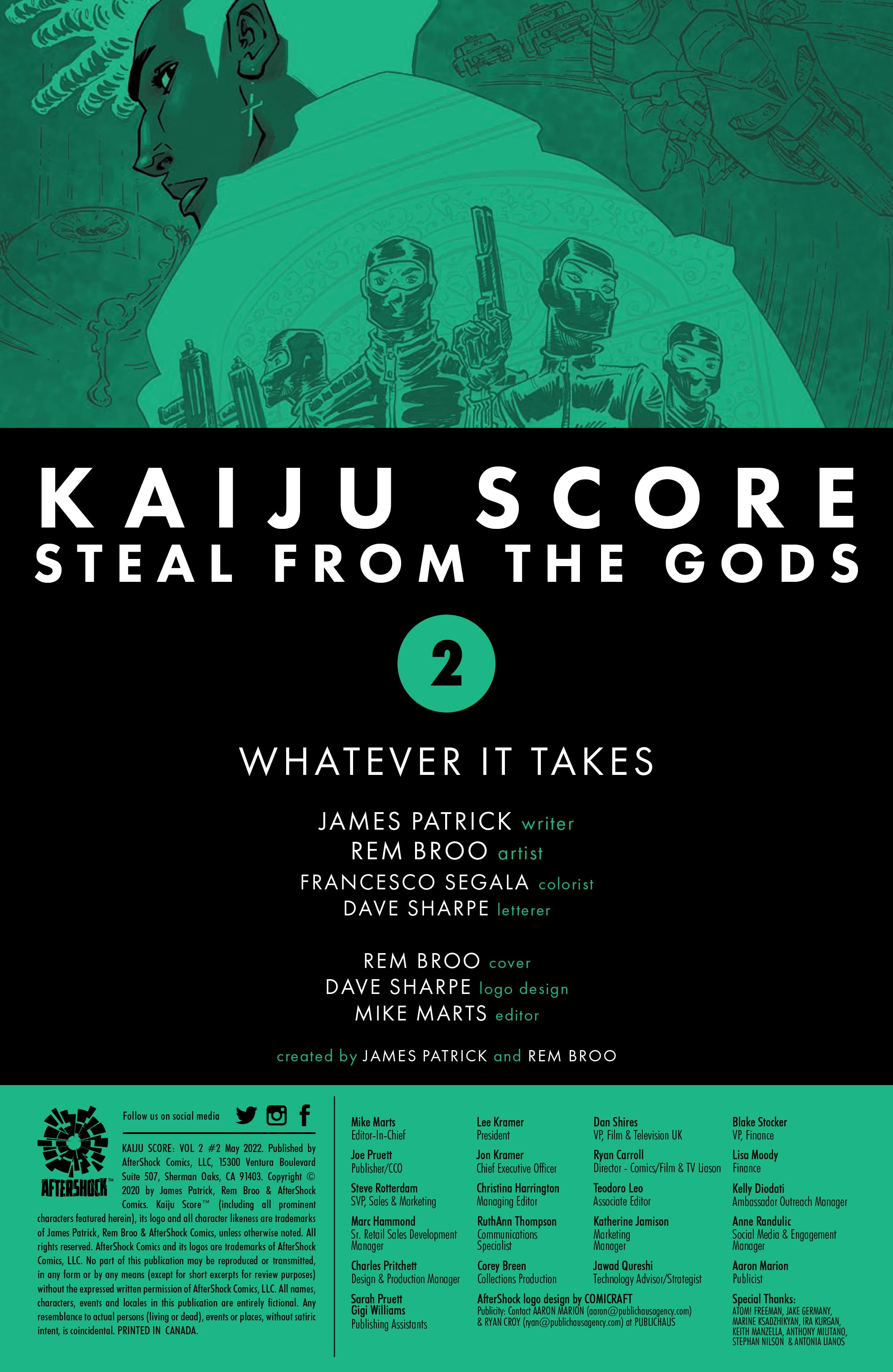 Read online Kaiju Score: Steal From the Gods comic -  Issue #2 - 2