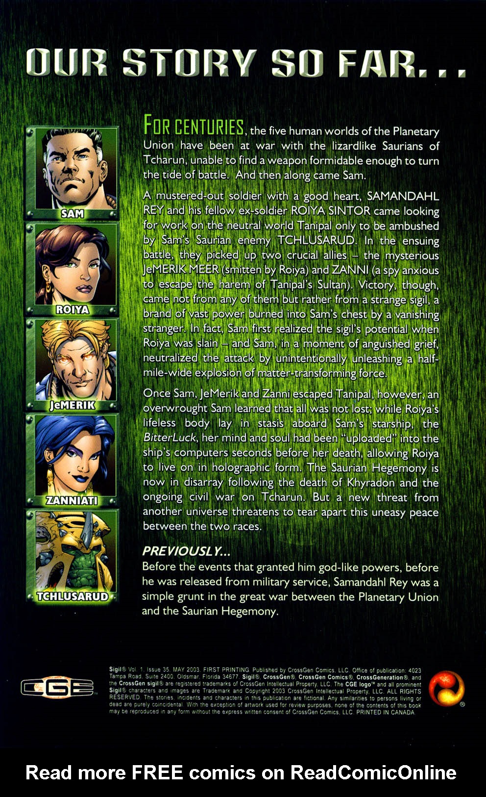 Read online Sigil (2000) comic -  Issue #35 - 2