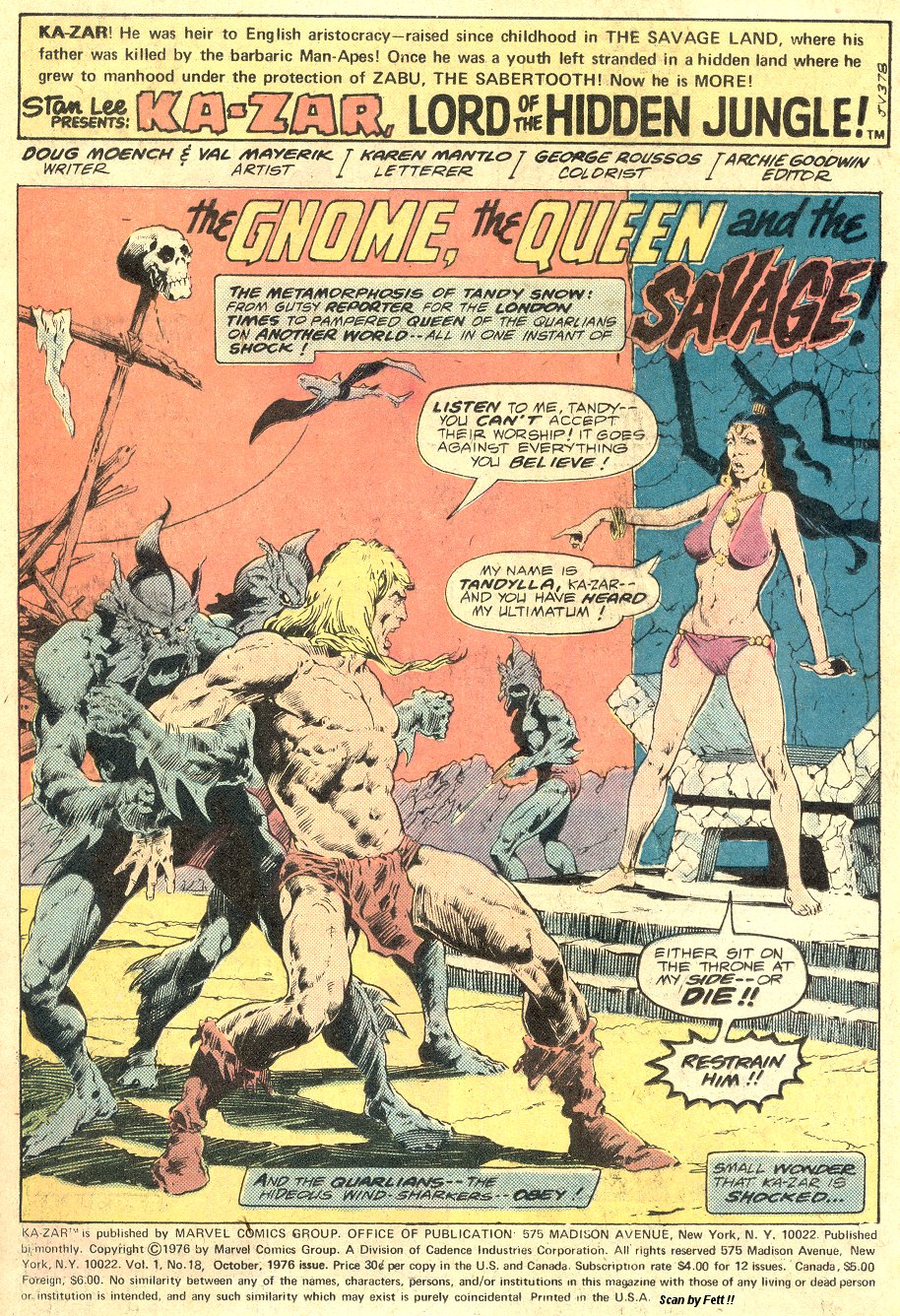 Read online Ka-Zar comic -  Issue #18 - 2