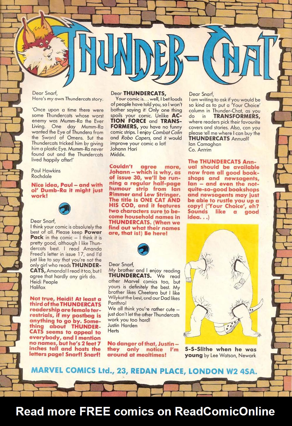 Read online ThunderCats (1987) comic -  Issue #26 - 16