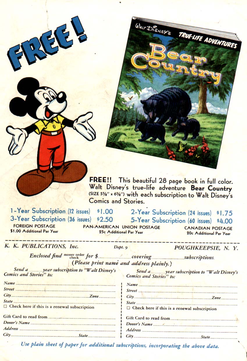 Read online Walt Disney's Comics and Stories comic -  Issue #192 - 2