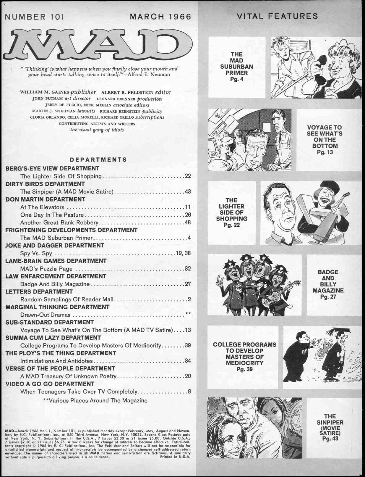 Read online MAD comic -  Issue #101 - 3