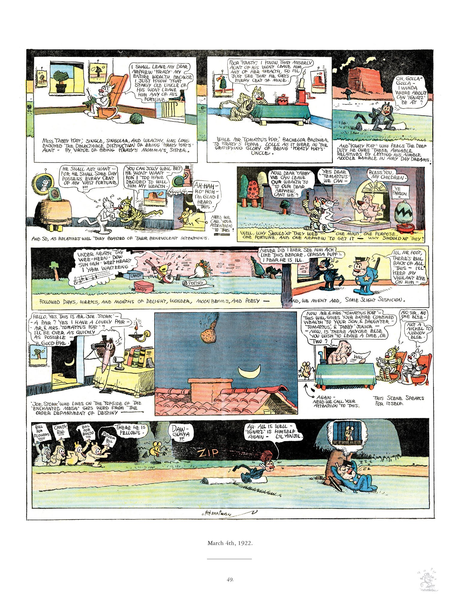 Read online Krazy & Ignatz comic -  Issue # TPB 3 - 49