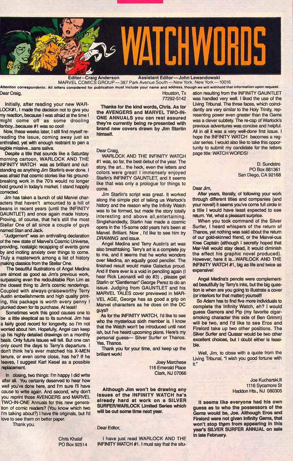 Read online Warlock and the Infinity Watch comic -  Issue #4 - 24