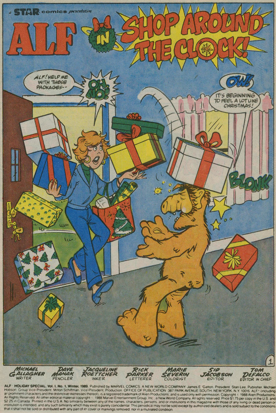 Read online ALF Holiday Special comic -  Issue #1 - 2