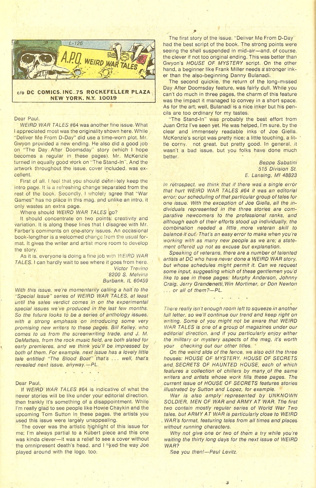 Read online Weird War Tales (1971) comic -  Issue #69 - 14