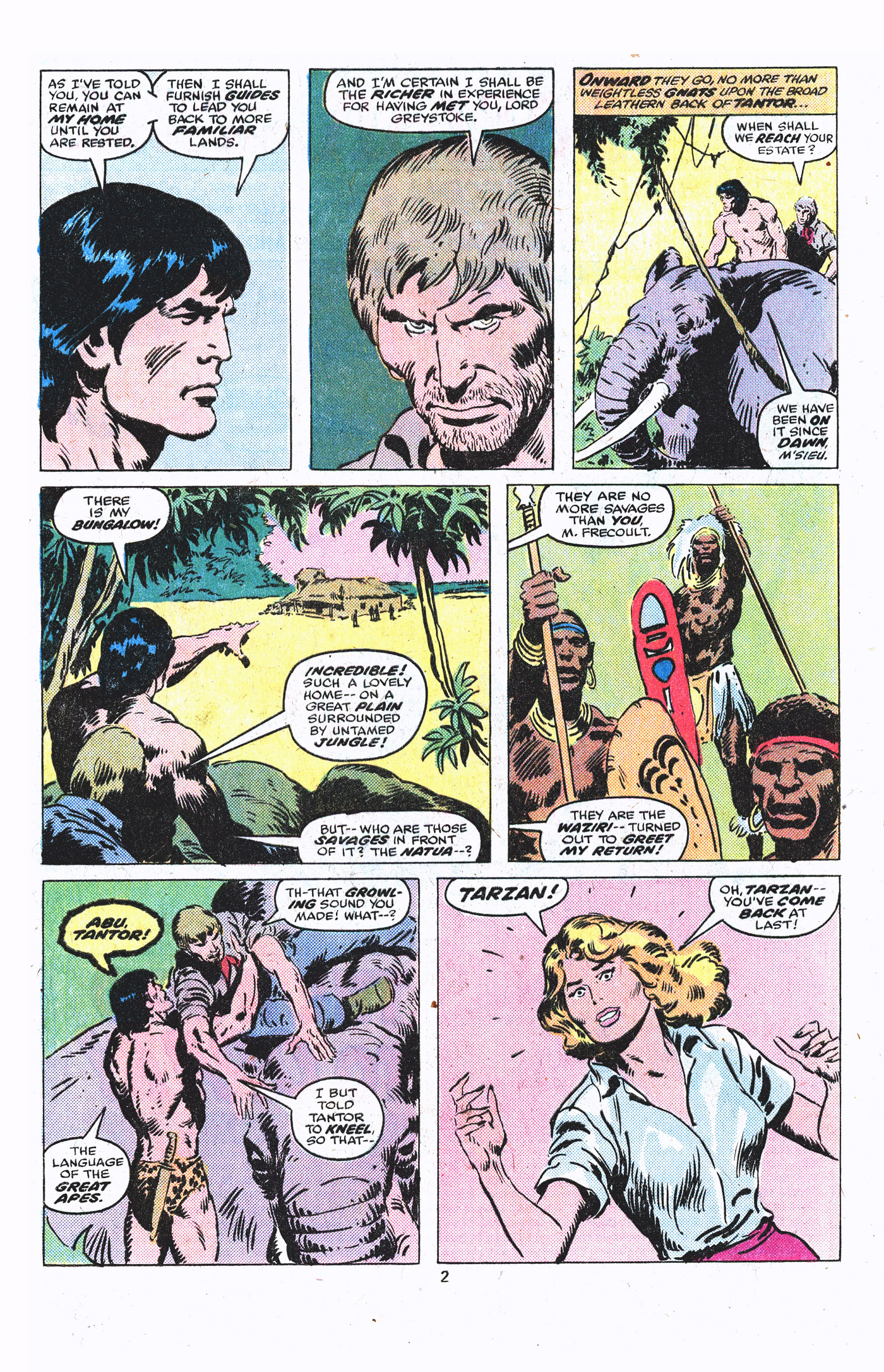 Read online Tarzan (1977) comic -  Issue #2 - 3